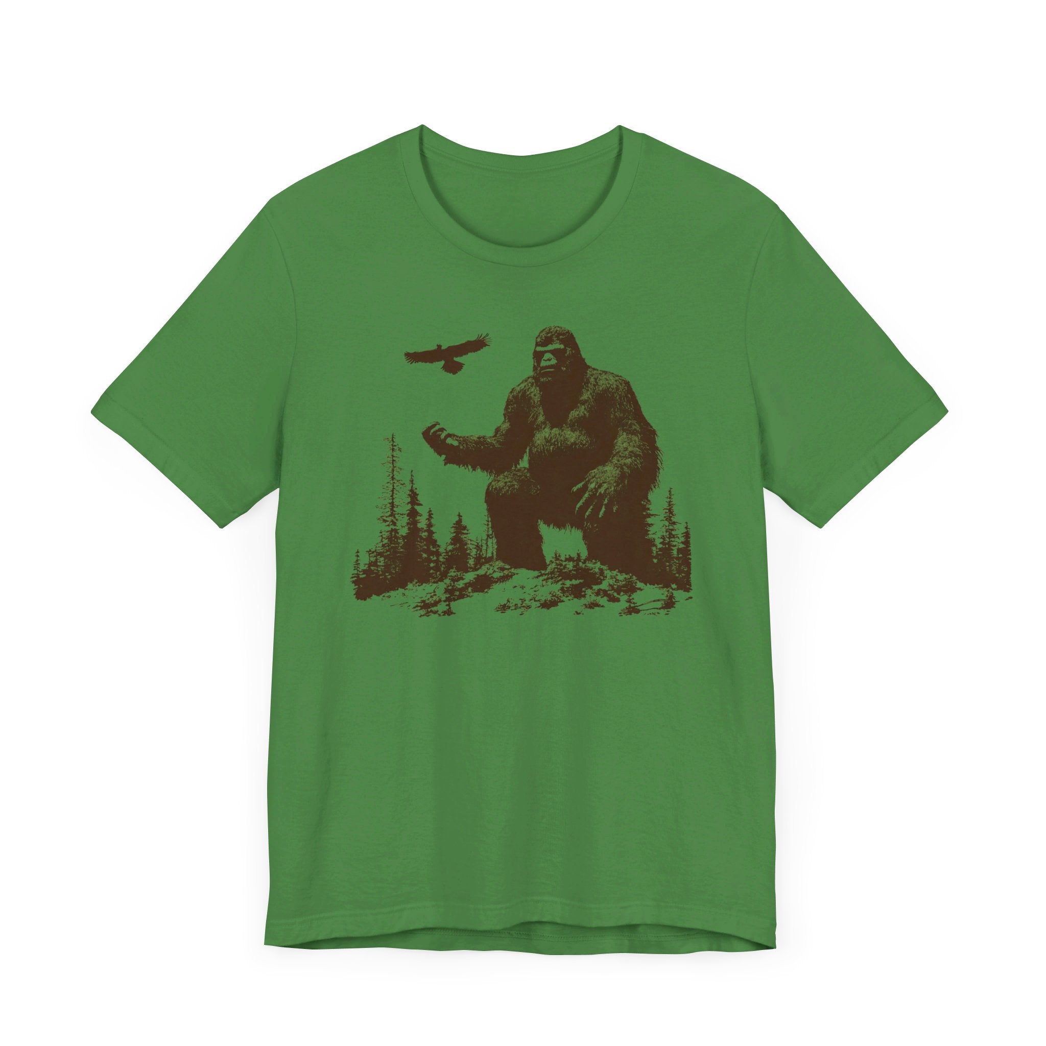 Bigfoot and Eagle T-Shirt Majestic Wilderness Design