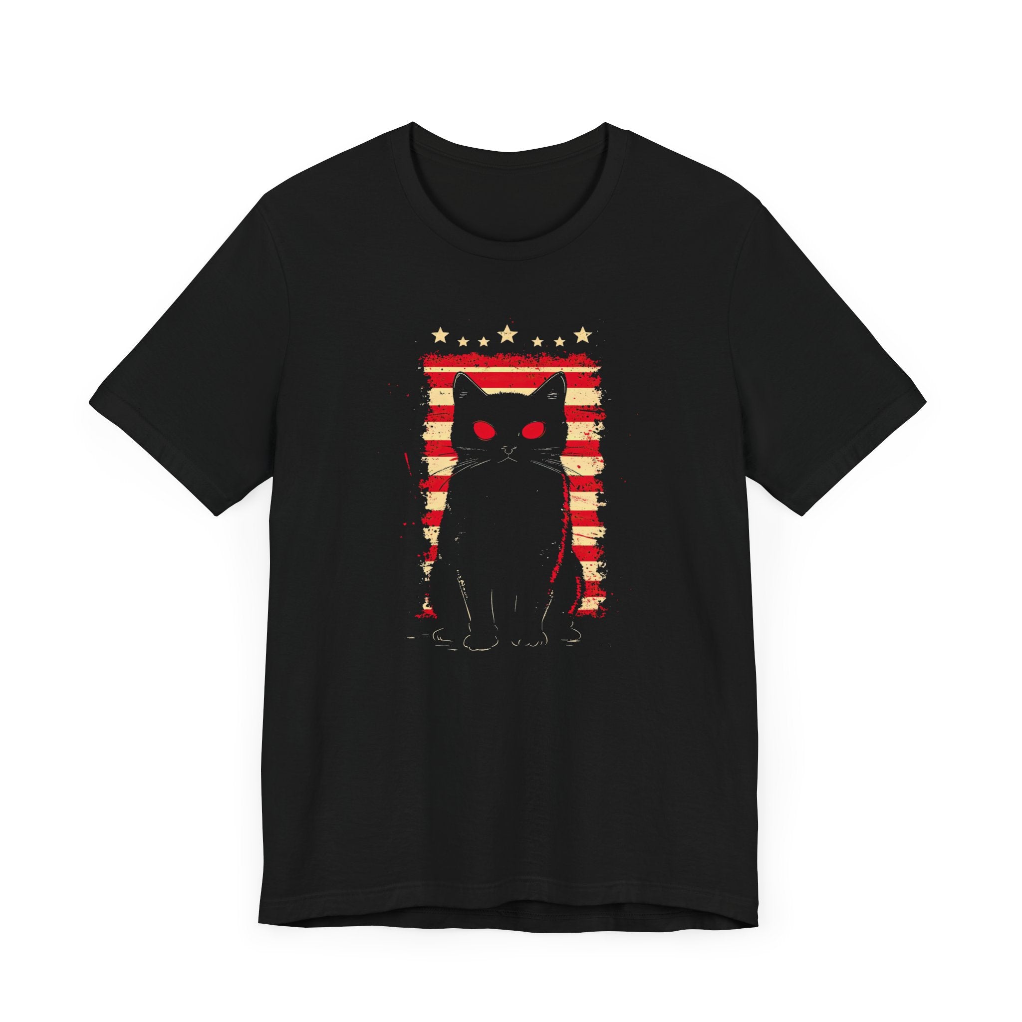 Patriotic Black Cat T-Shirt