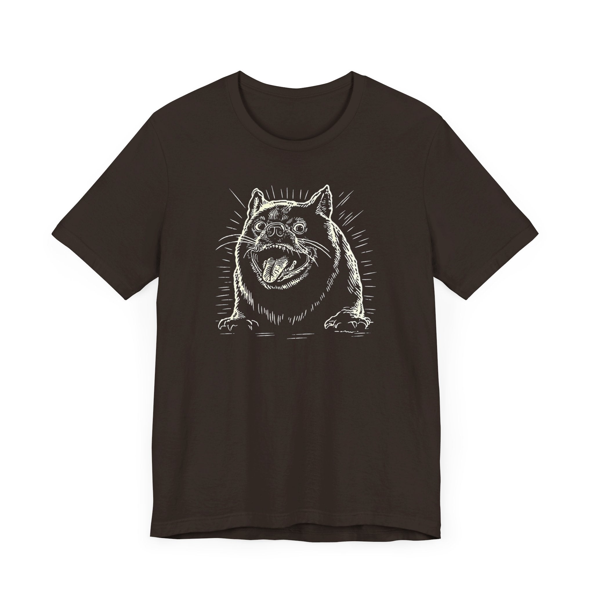 Excited Bulldog Graphic T-Shirt