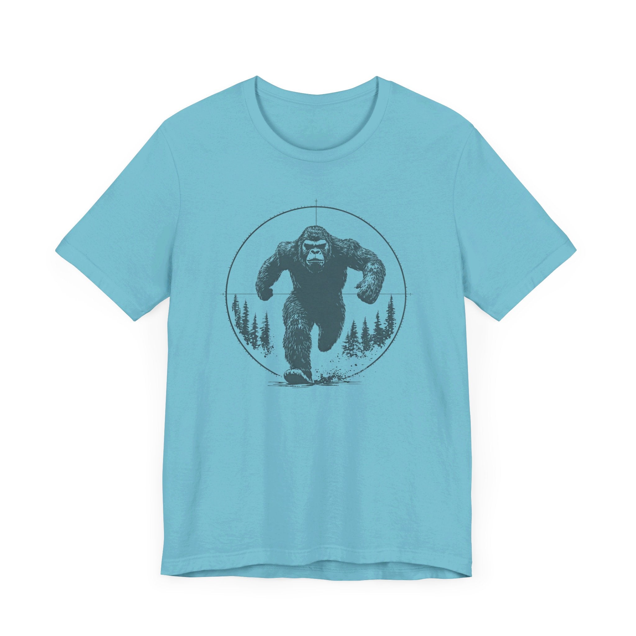 Bigfoot in Crosshairs T-Shirt Funny Adventure Design