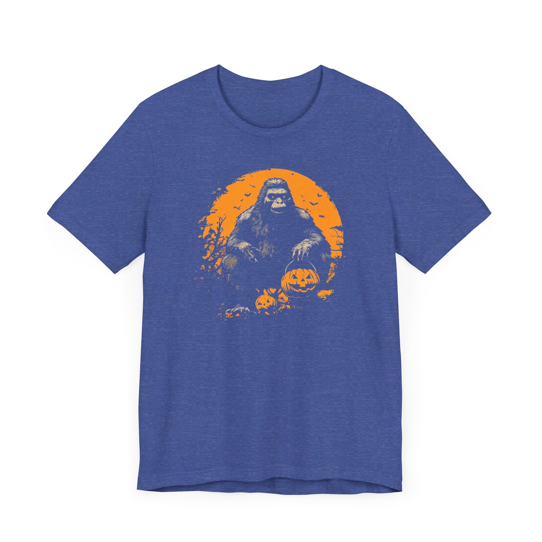 Halloween Bigfoot T-Shirt Spooky Sasquatch Pumpkin Tee