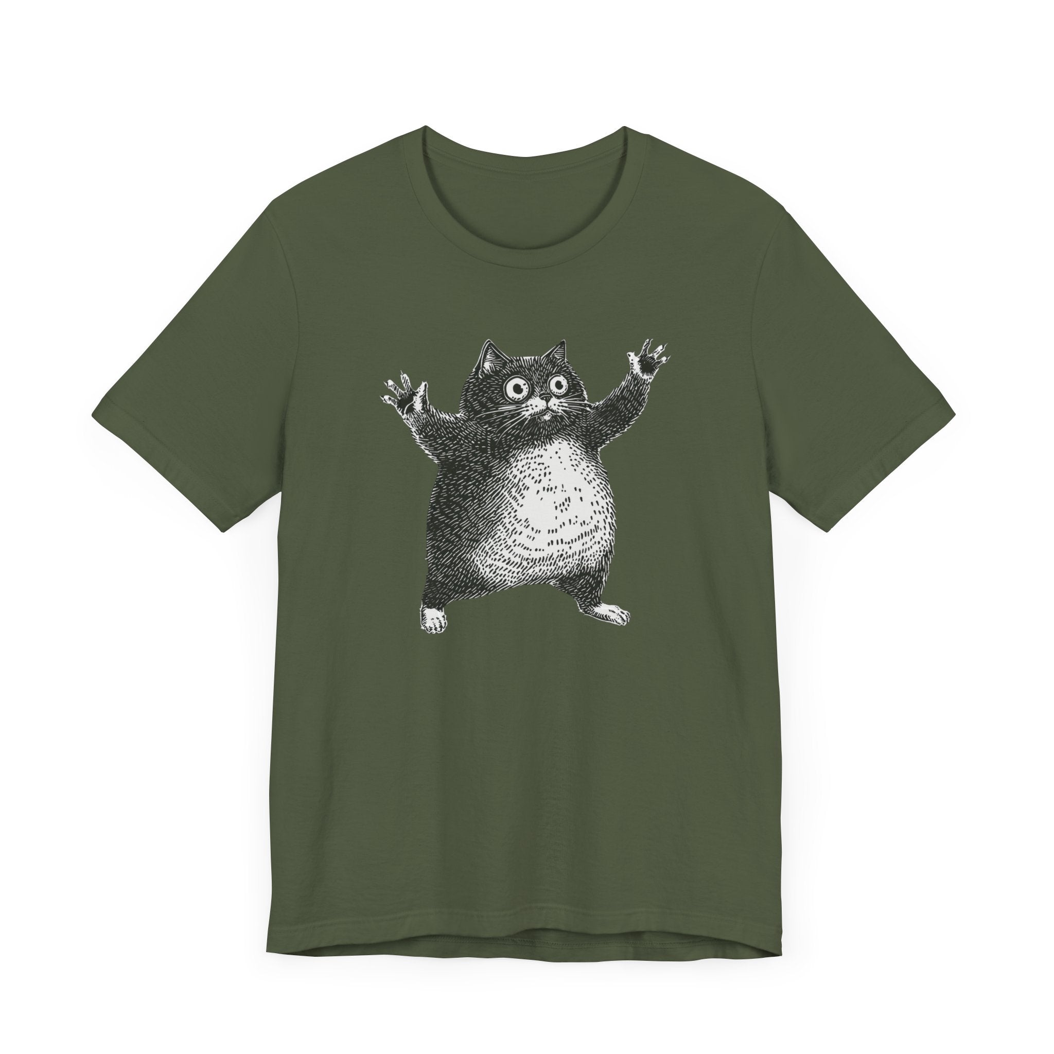 Hilarious Chonky Cat T-Shirt Vintage Funny Cat Graphic Tee