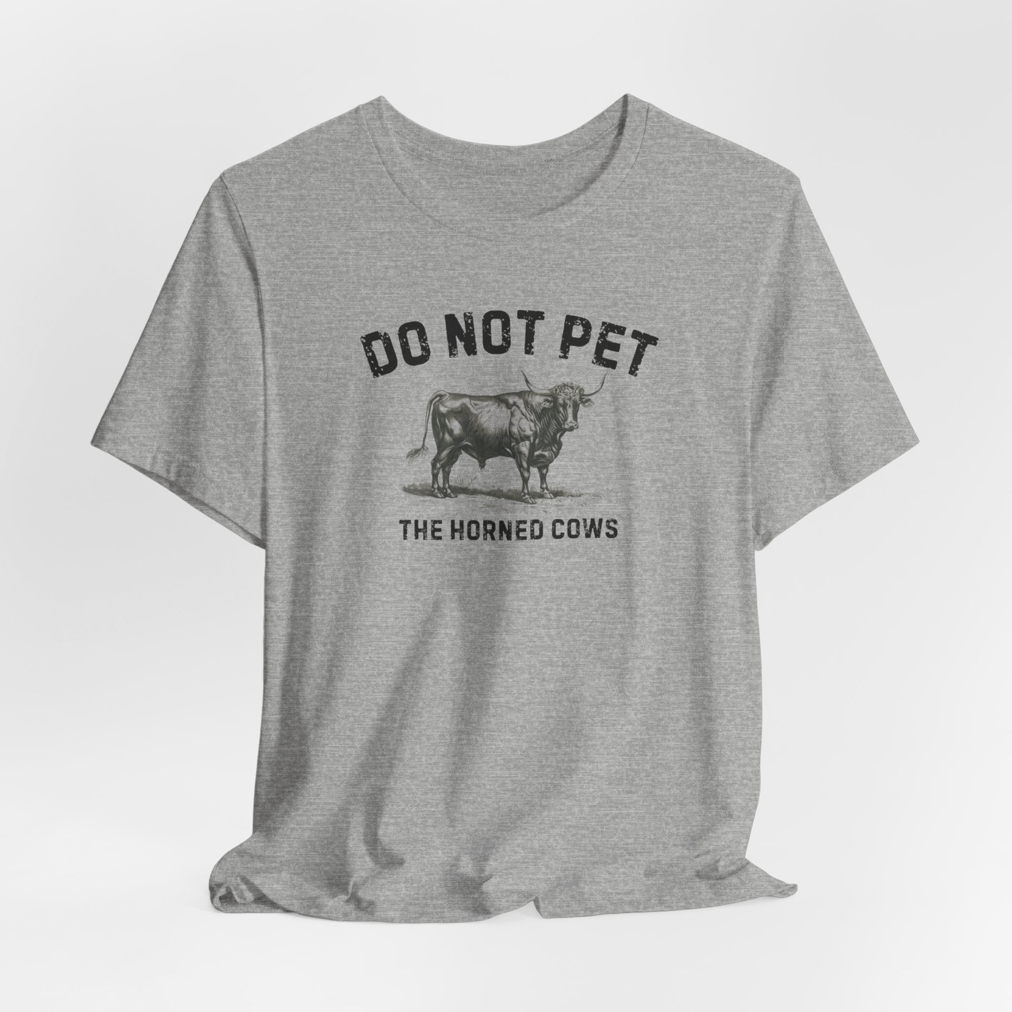Do Not Pet The Horned Cows Shirt Funny Bull Lover Tee