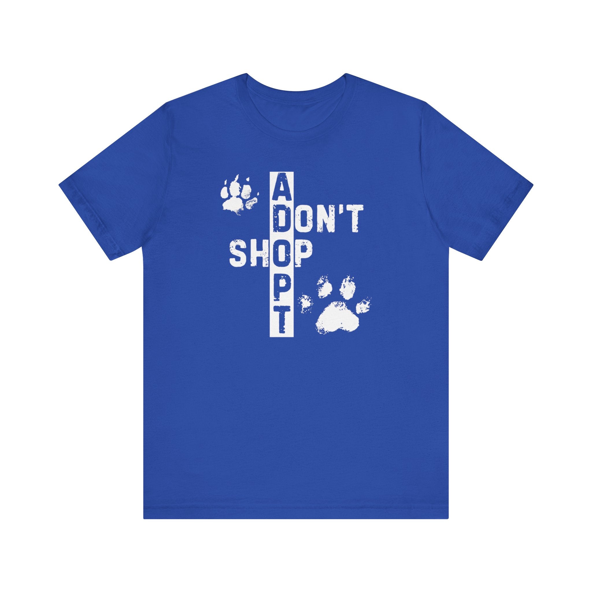 Adopt Don’t Shop T-Shirt - Paw Print Rescue Tee