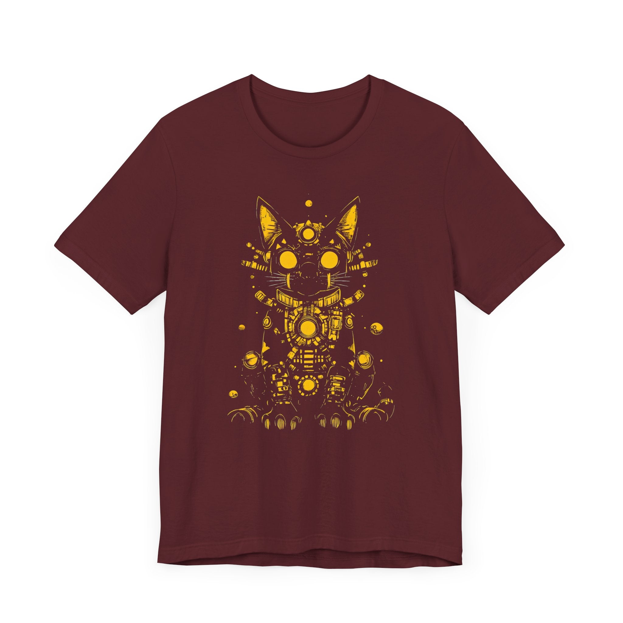 Golden Cyber Cat T-Shirt