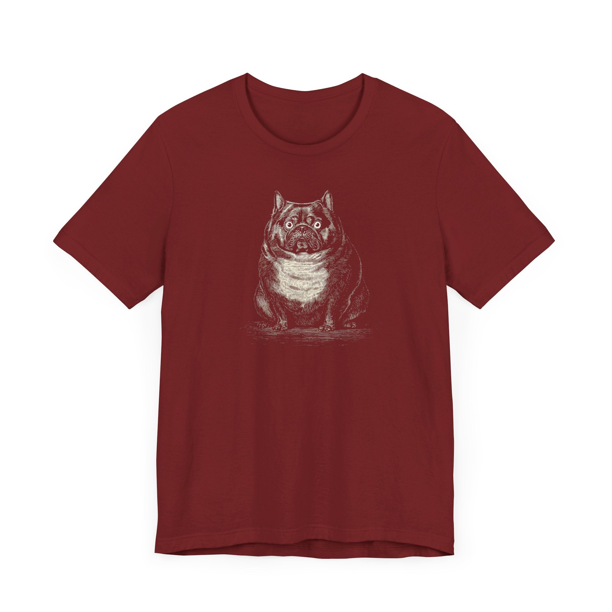 Surprised Bulldog Graphic T-Shirt