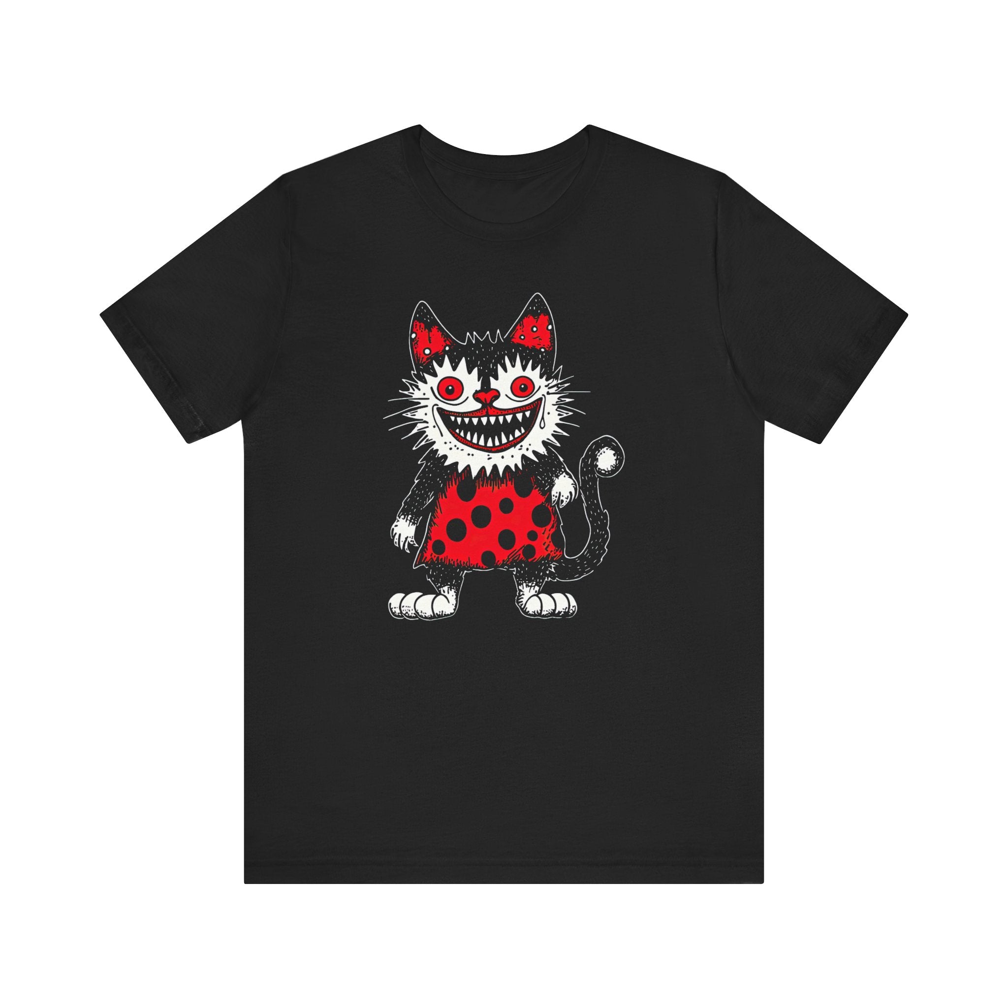 Creepy Polka Dot Cat T-Shirt