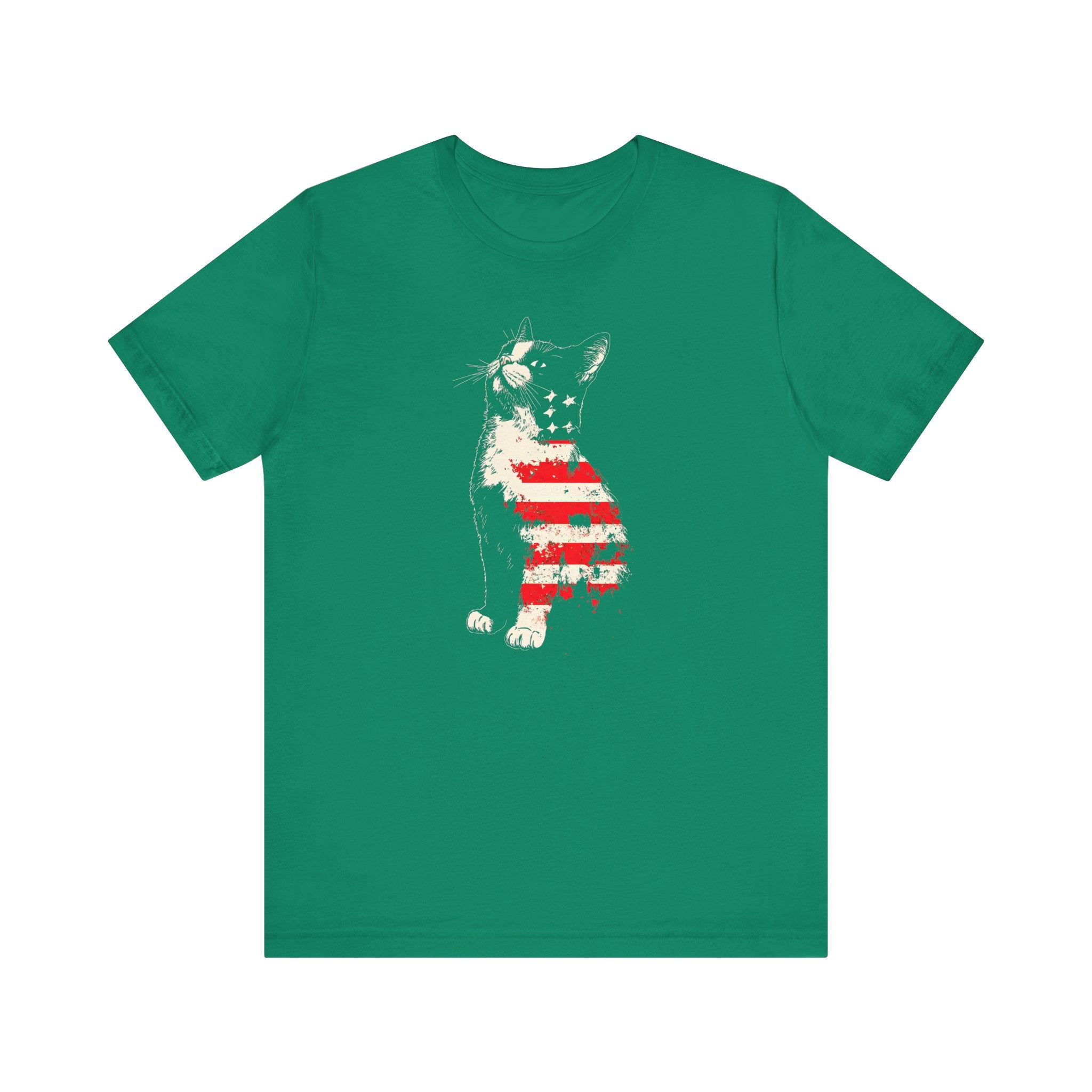 American Flag Cat T-Shirt