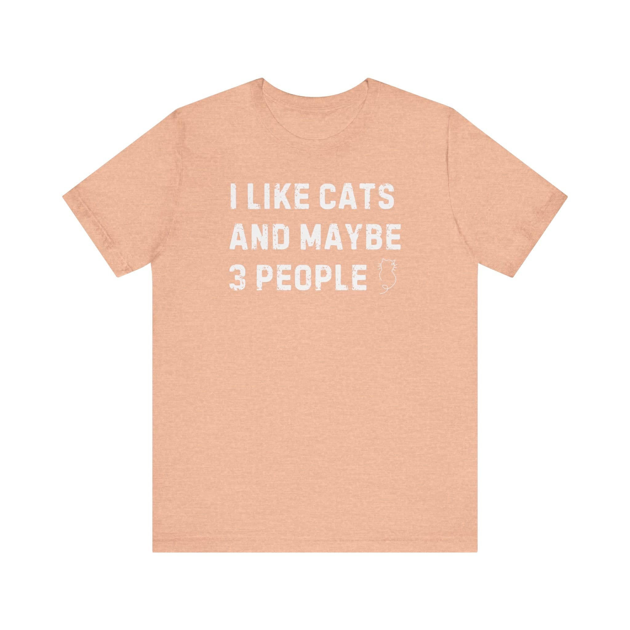 I Like Cats and Maybe 3 People T-Shirt