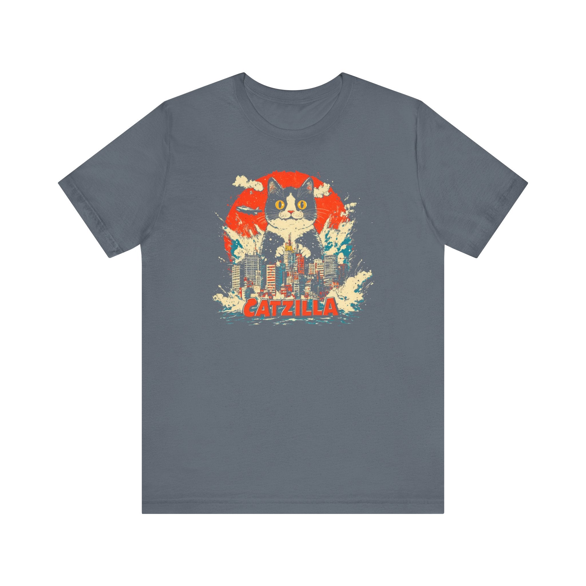 Catzilla City Smash T-Shirt Funny Cat Graphic Design