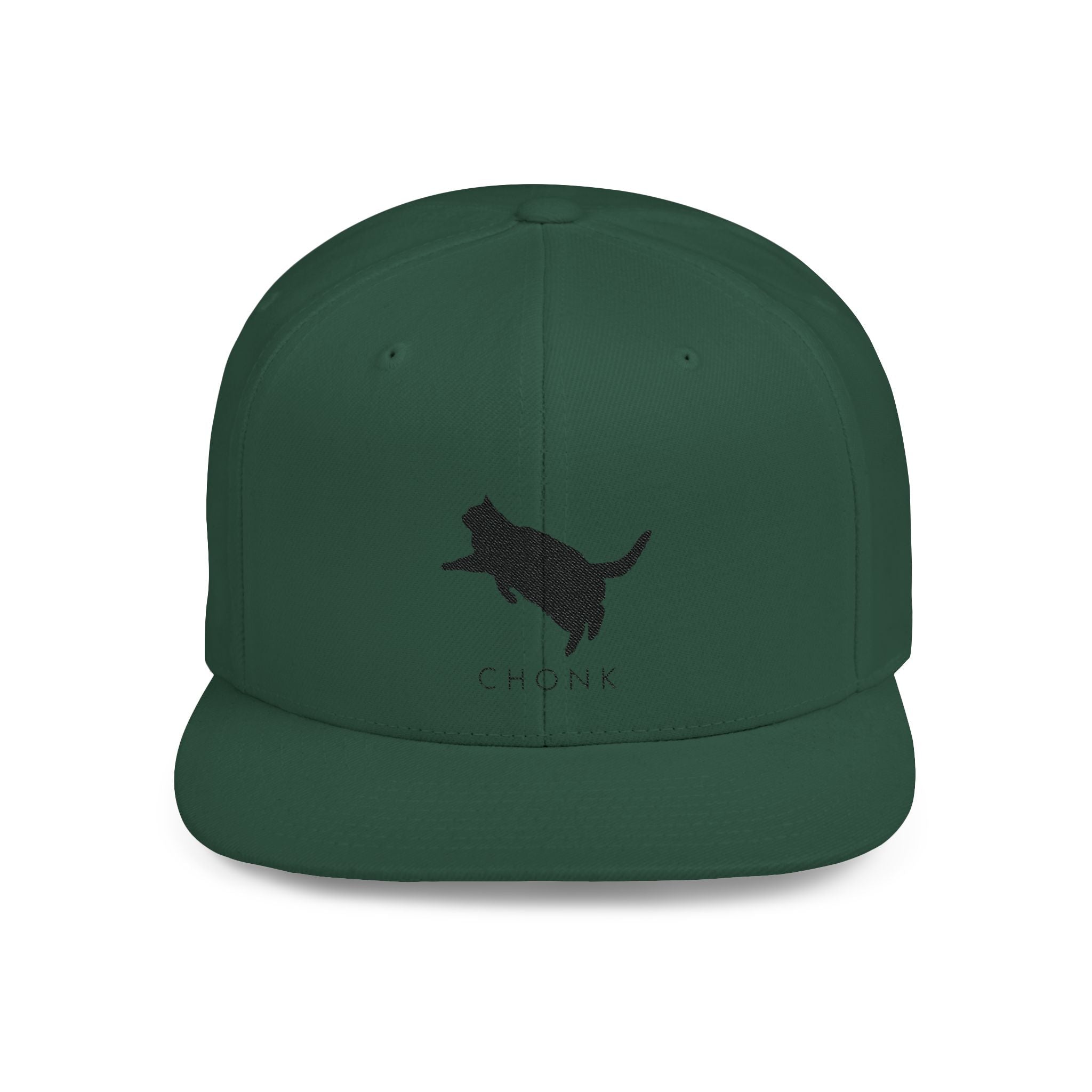 Chonk Cat Snapback Hat Dark Logo