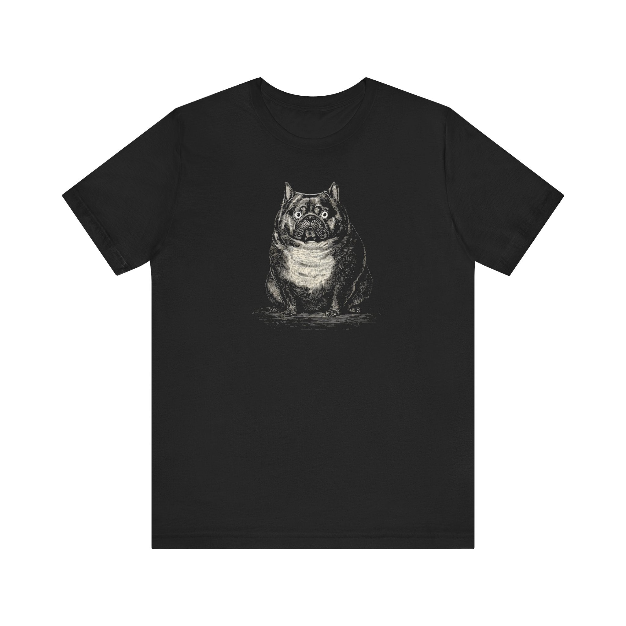 Surprised Bulldog Graphic T-Shirt