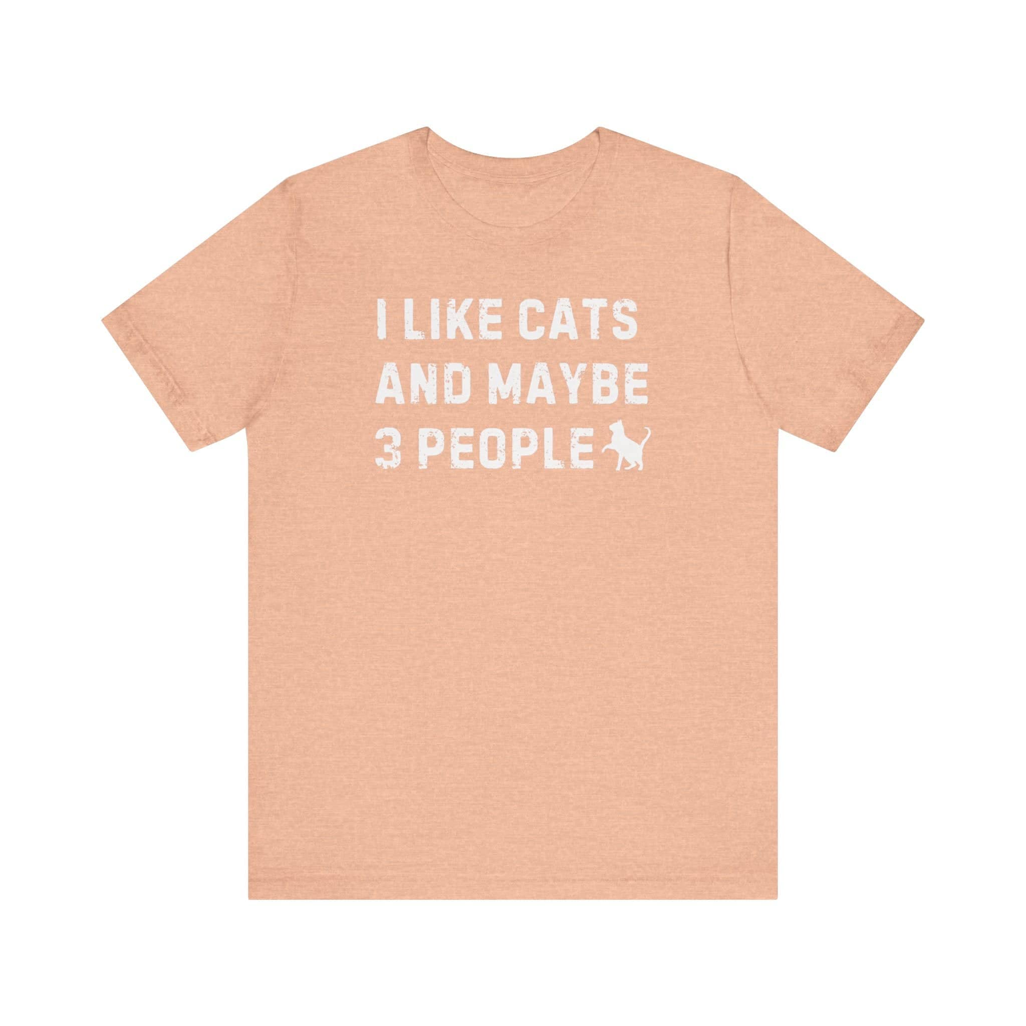 I Like Cats and Maybe 3 People T-Shirt