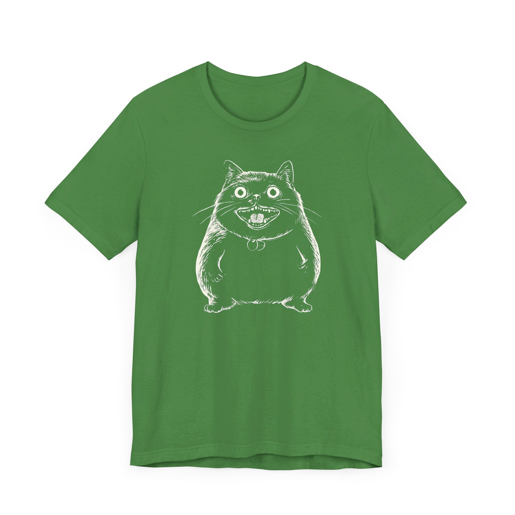 Smiling Chubby Cat T-Shirt – Funny and Quirky Cat Lover Tee