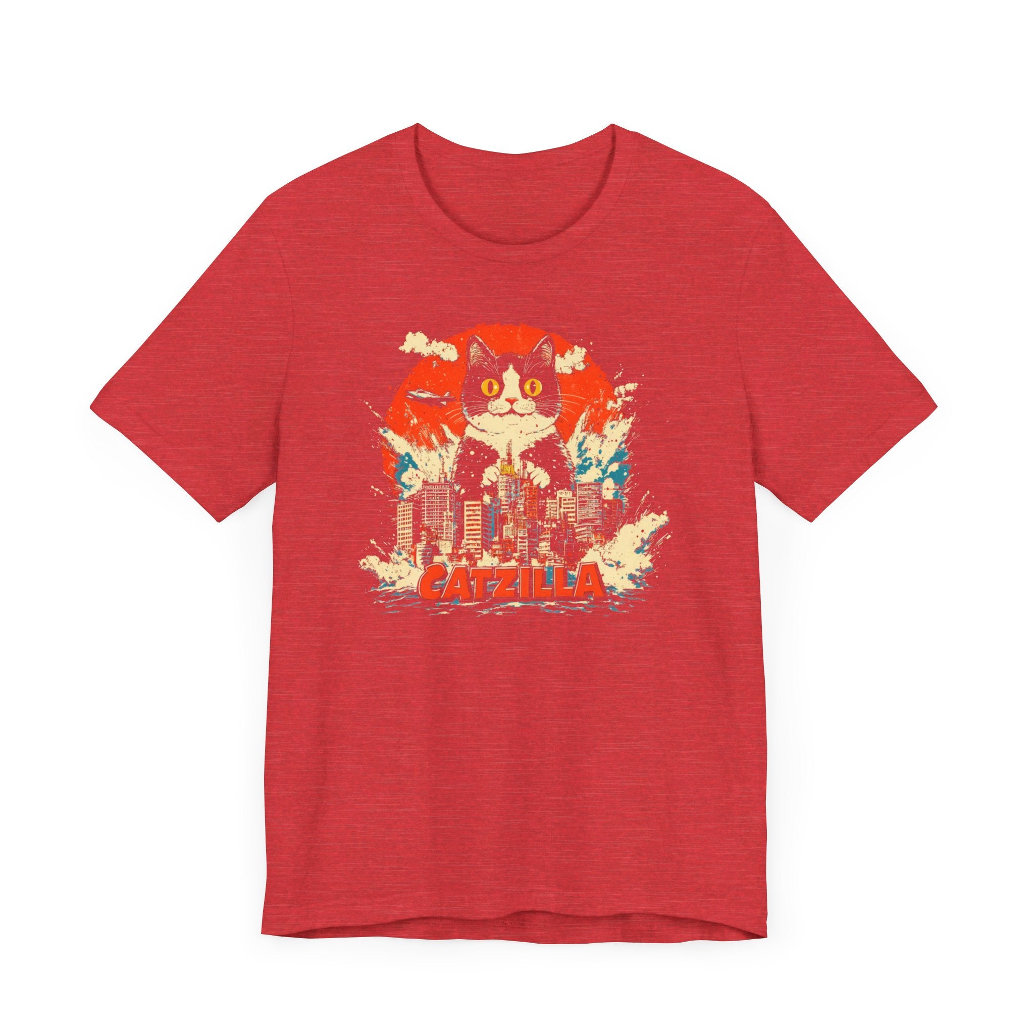 Catzilla City Smash T-Shirt Funny Cat Graphic Design