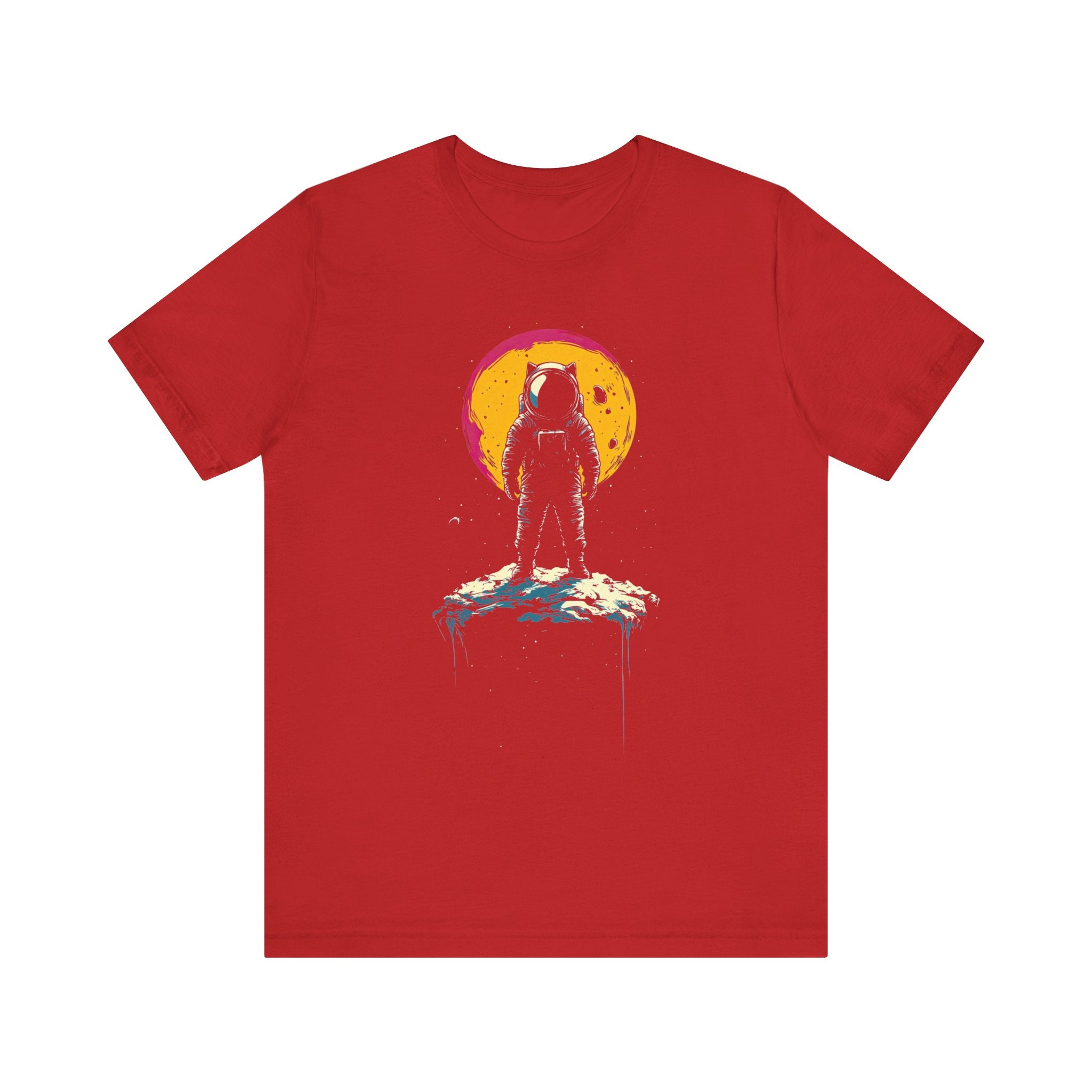 Lone Astronaut Cat Graphic Tee