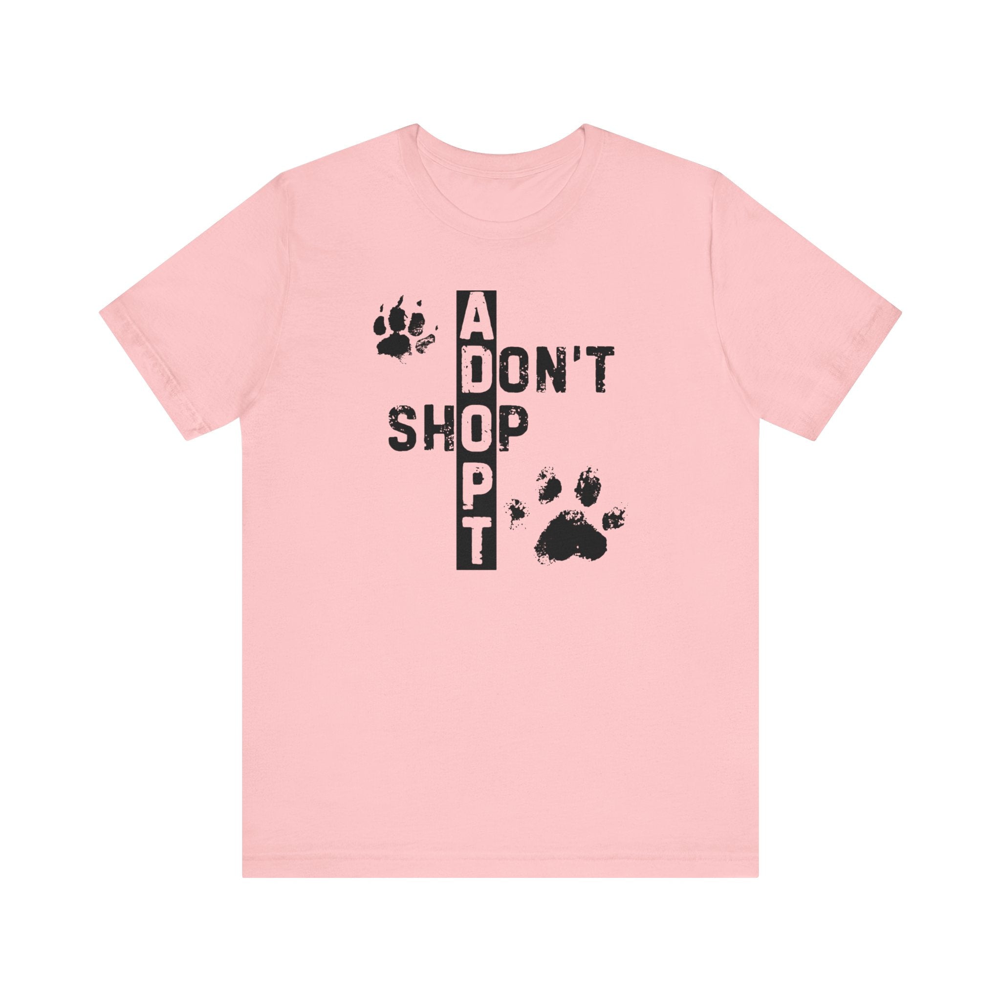 Adopt Don’t Shop T-Shirt - Paw Print Rescue Tee