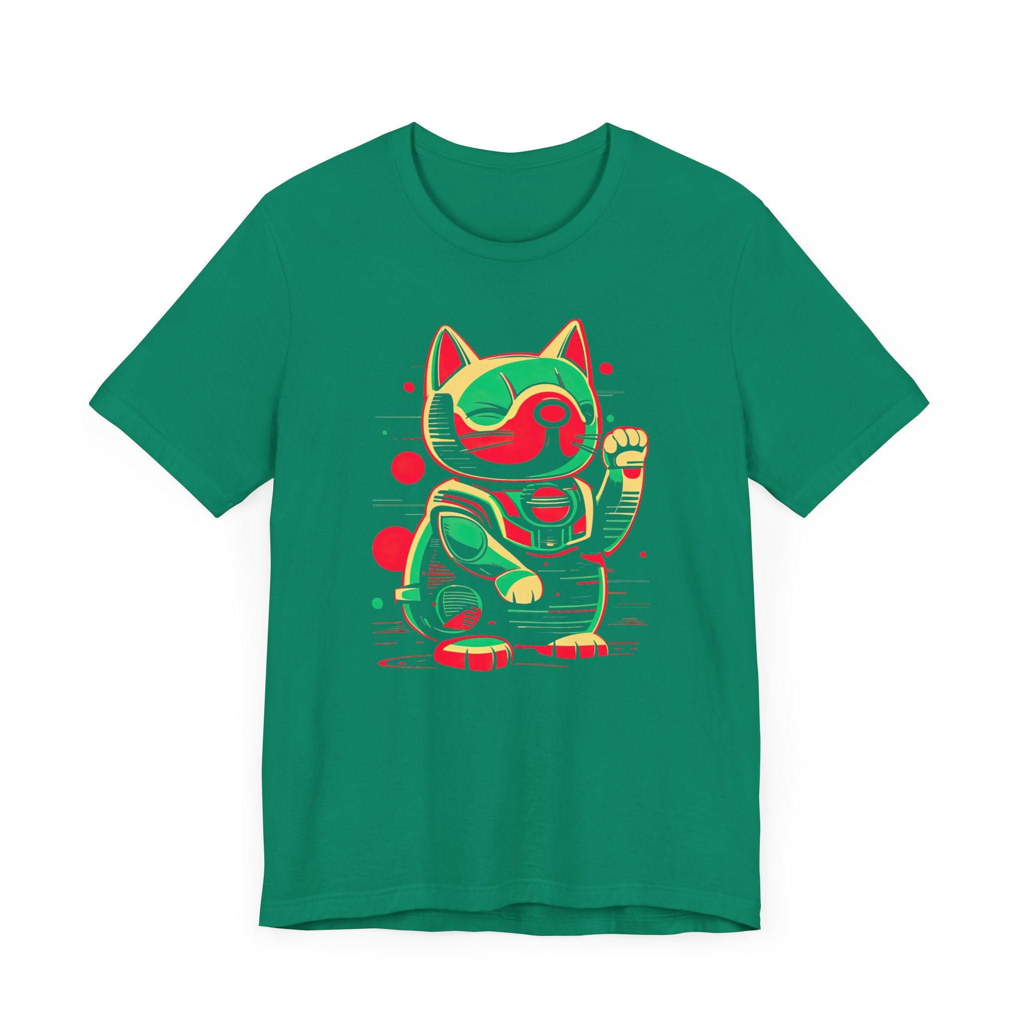 Neon Robo Cat T-Shirt