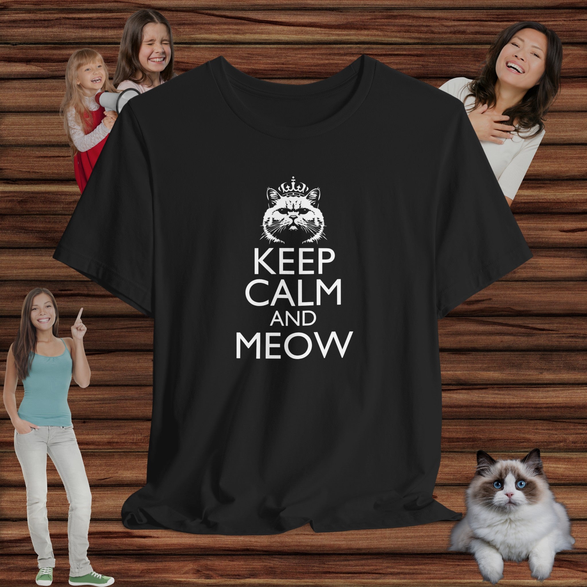 Keep Calm and Meow T-Shirt