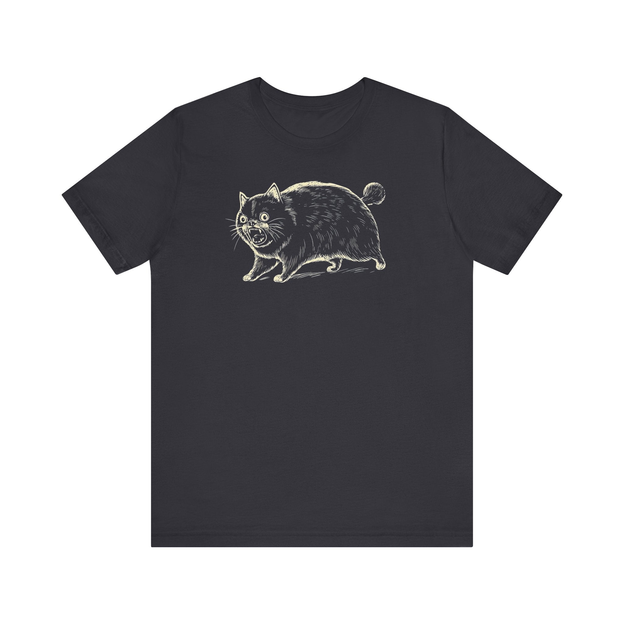 Yowling Chonky Cat T-Shirt Funny Graphic Cat Lover Tee