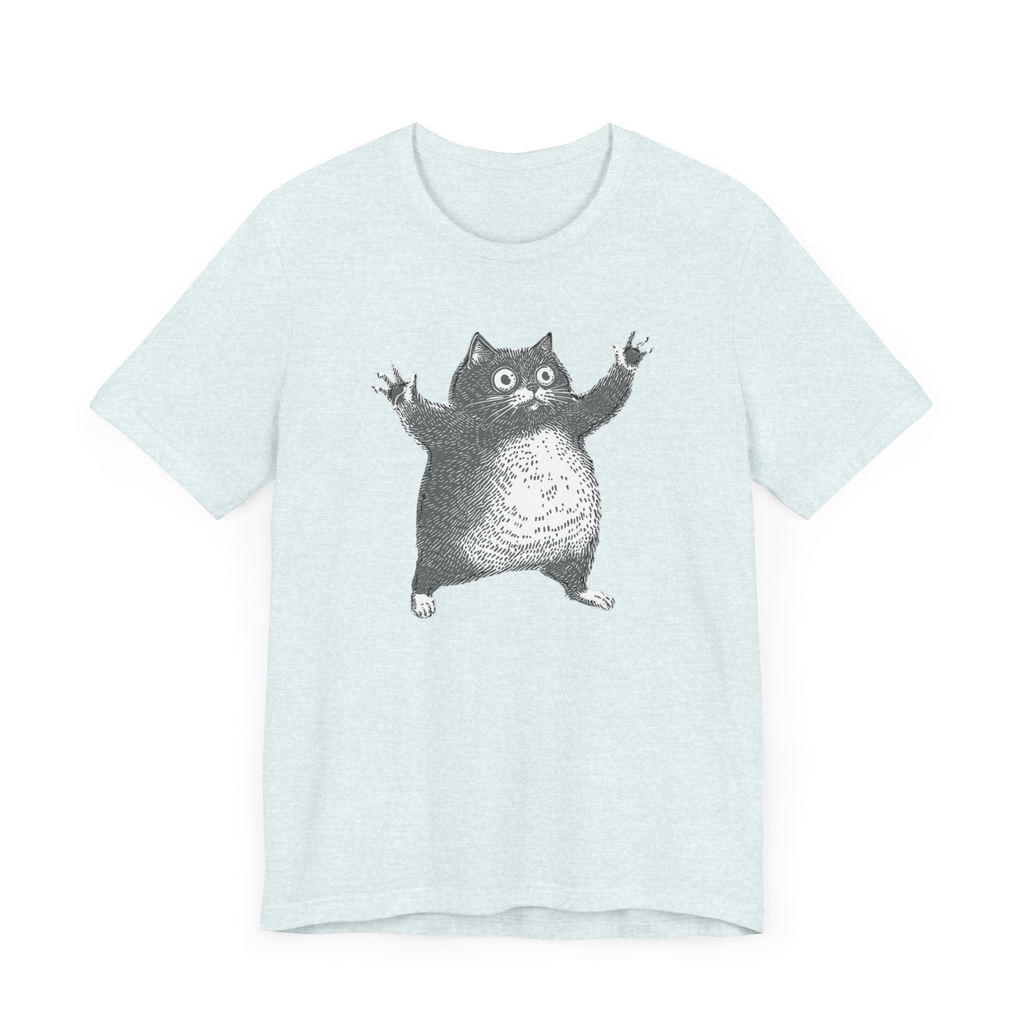 Hilarious Chonky Cat T-Shirt Vintage Funny Cat Graphic Tee