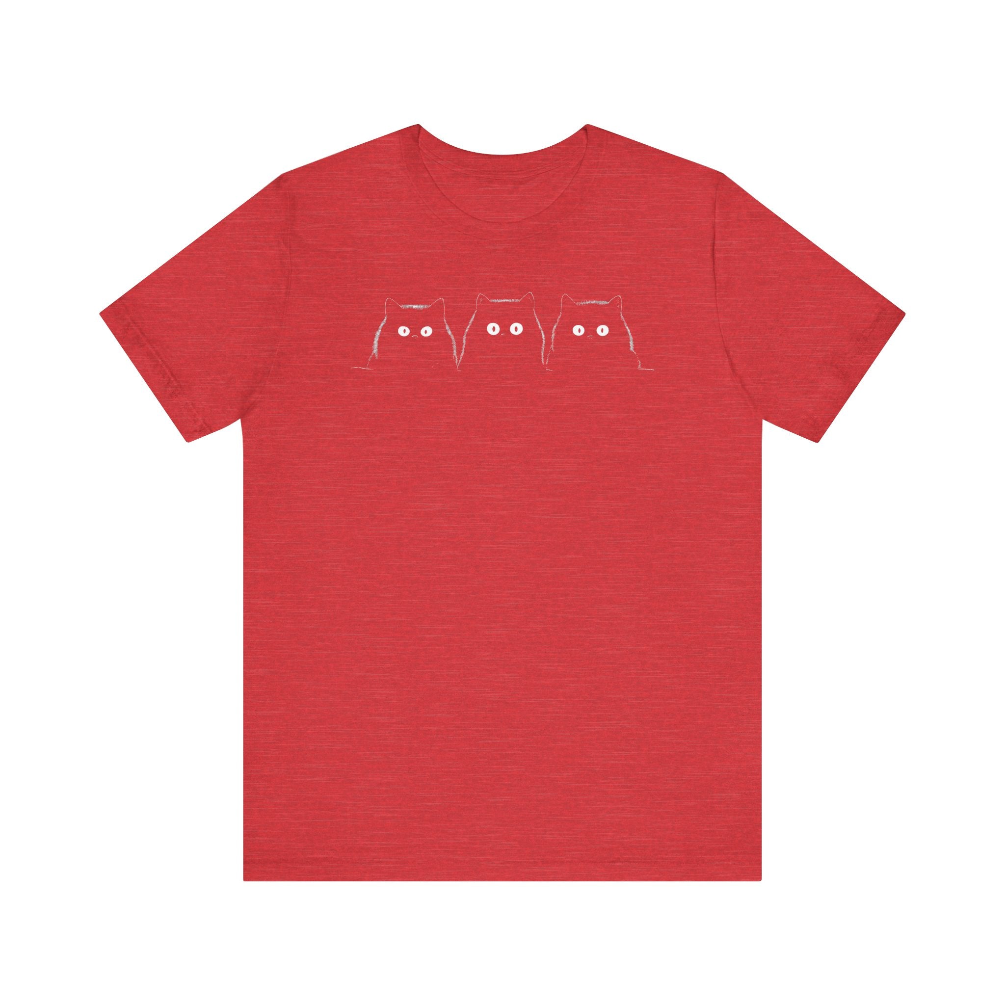 Three Black Cats Minimalist T-Shirt