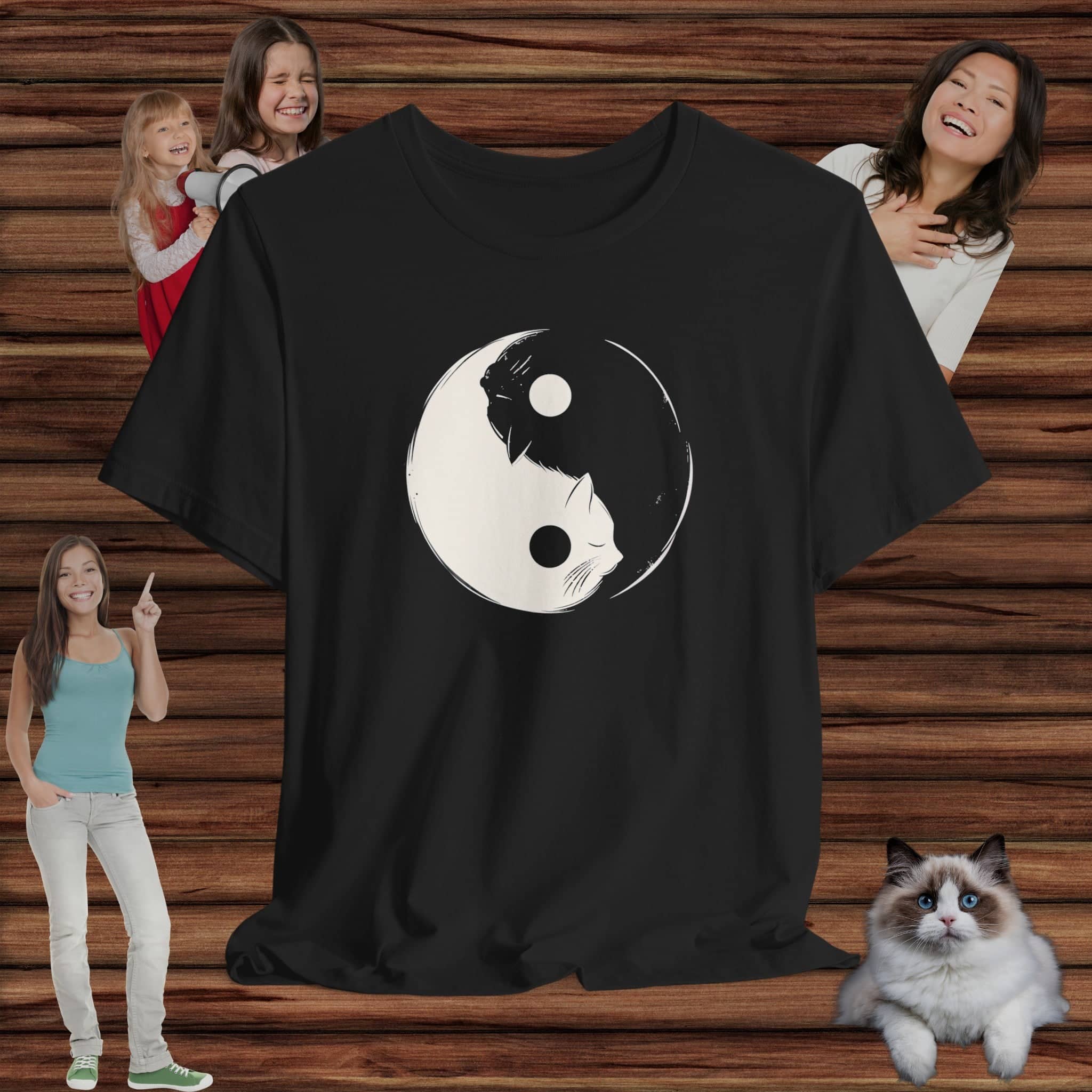 Cat Yin Yang T-Shirt