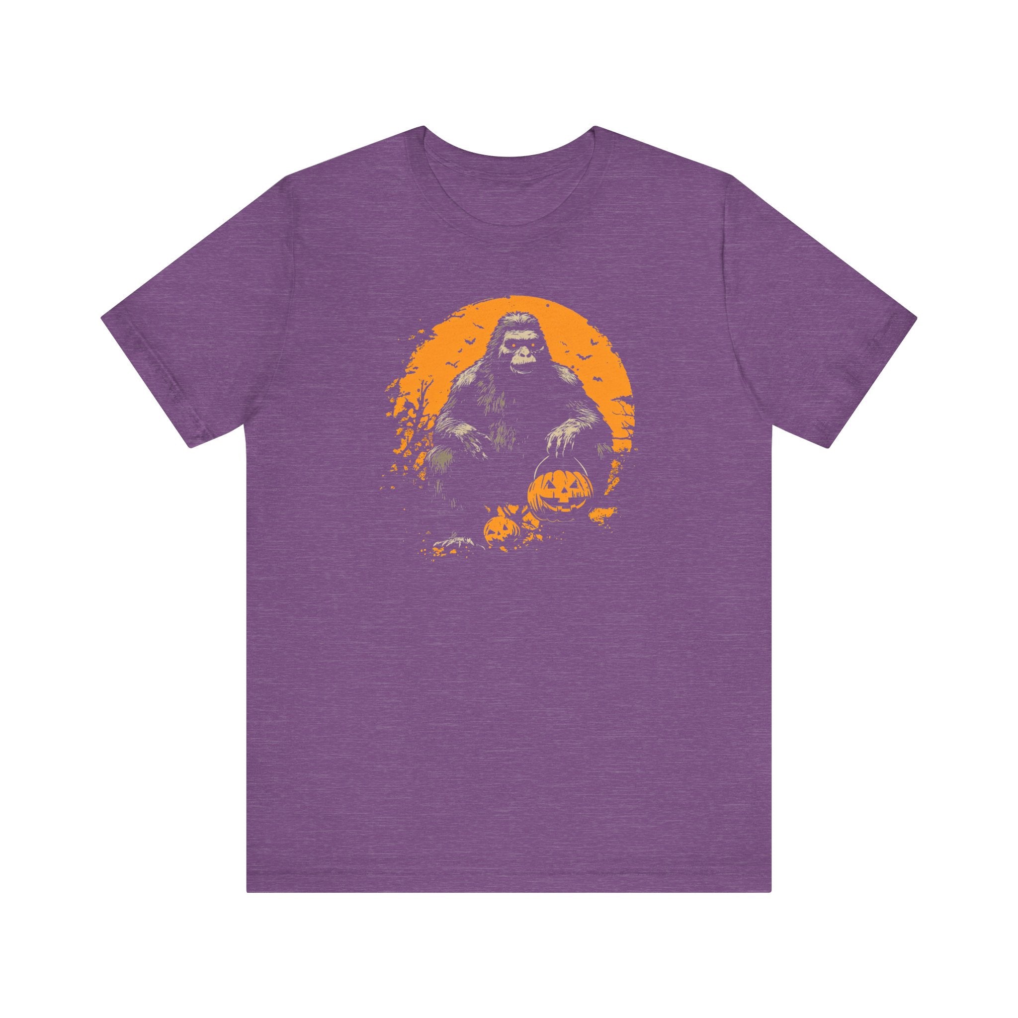 Halloween Bigfoot T-Shirt Spooky Sasquatch Pumpkin Tee