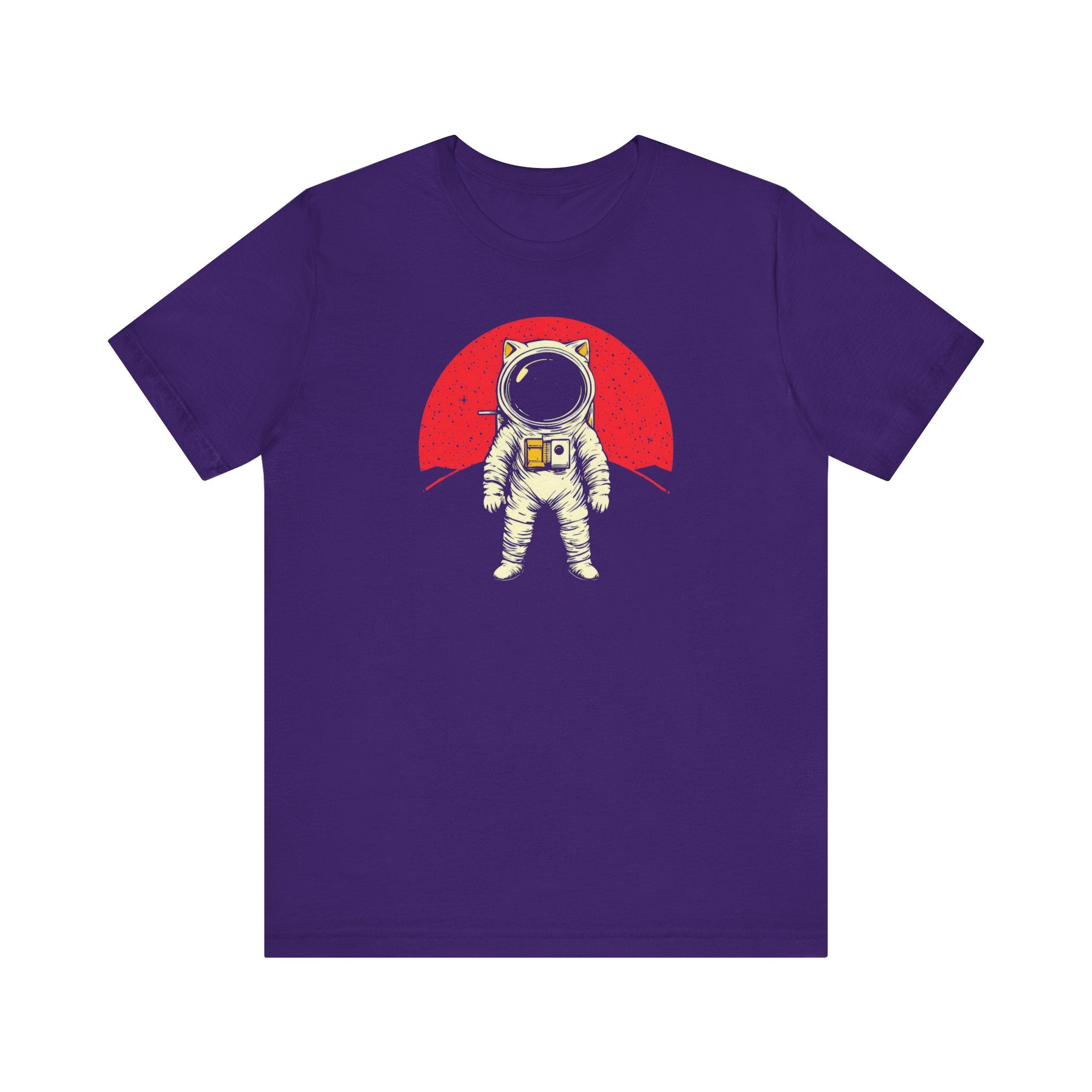 Astronaut Cat with Red Planet Graphic Tee