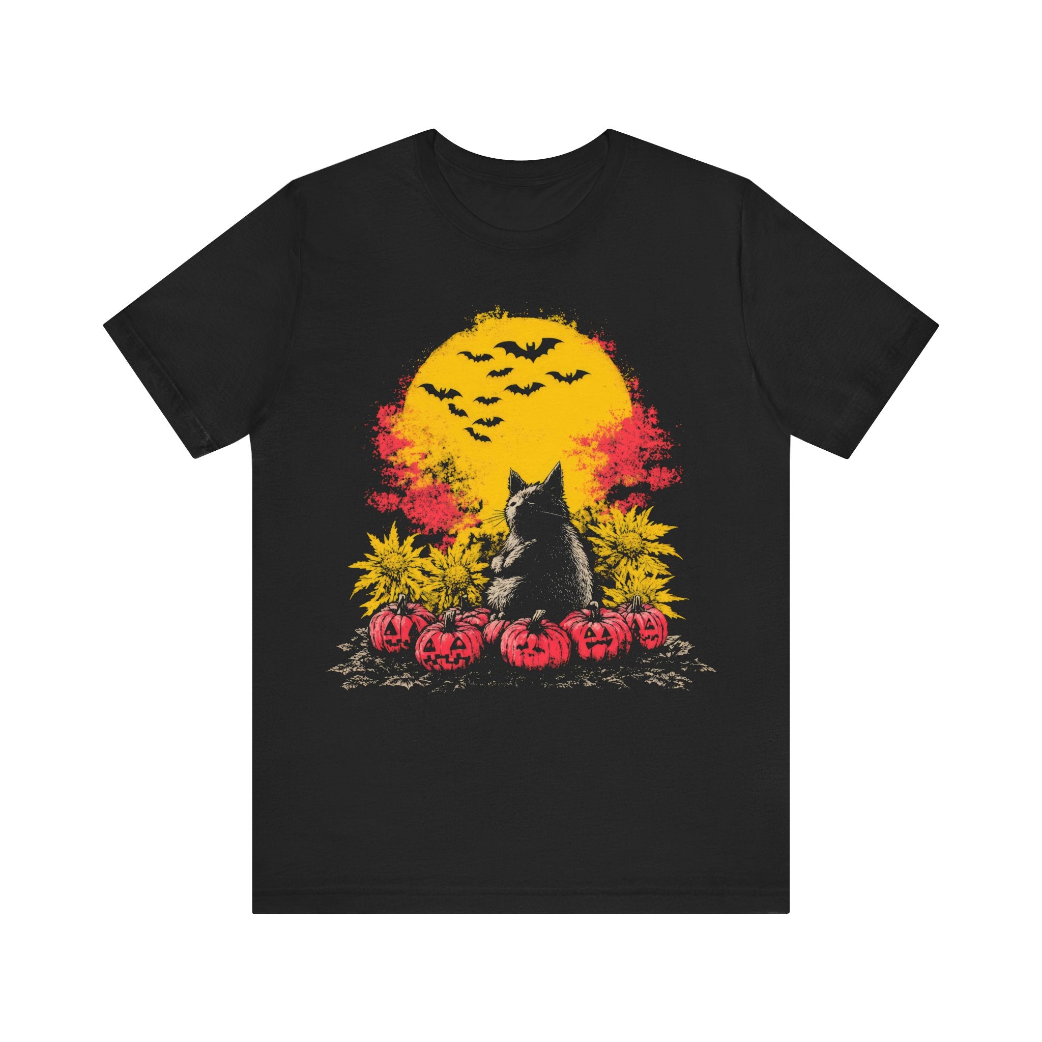 Halloween Cat Graphic Tee