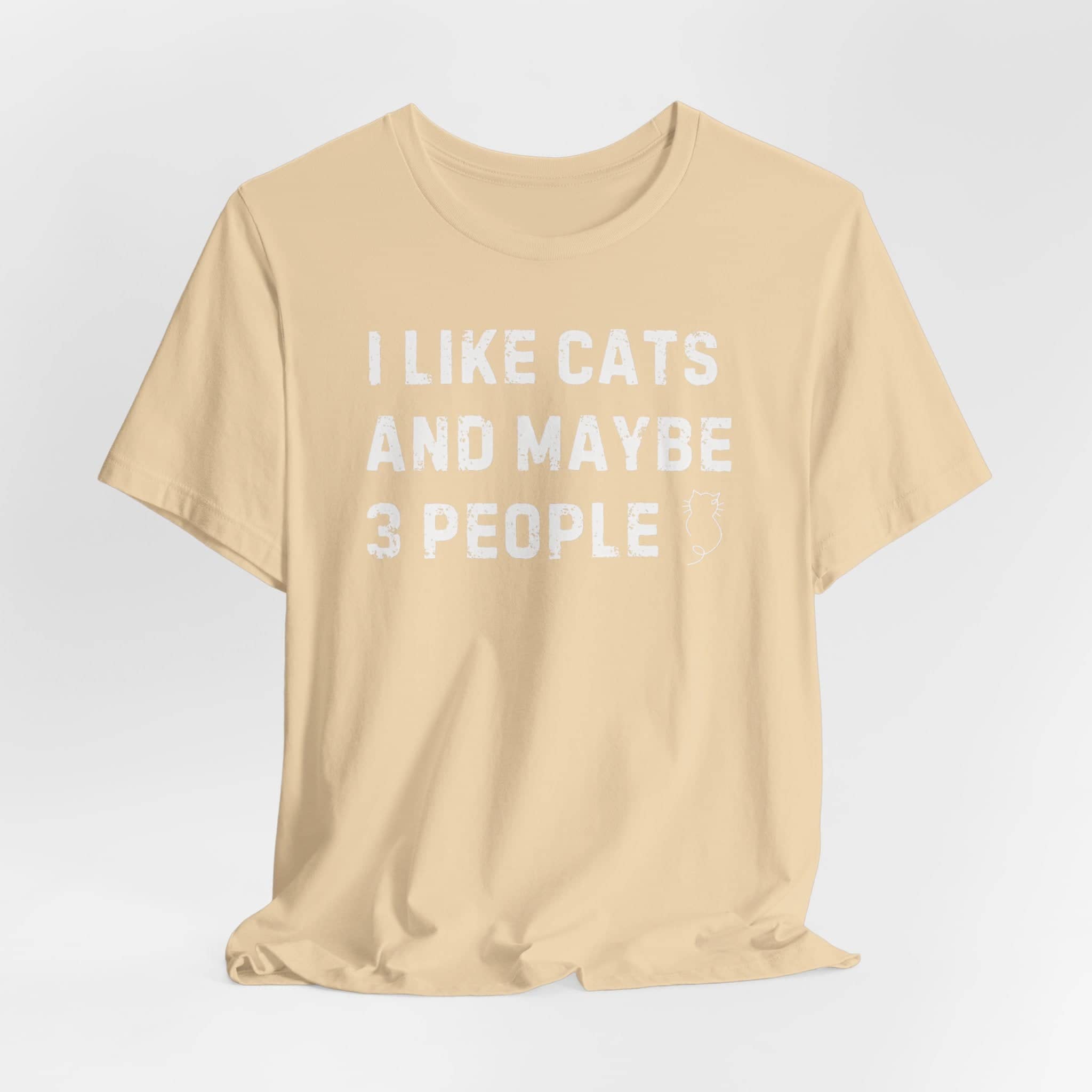 I Like Cats and Maybe 3 People T-Shirt