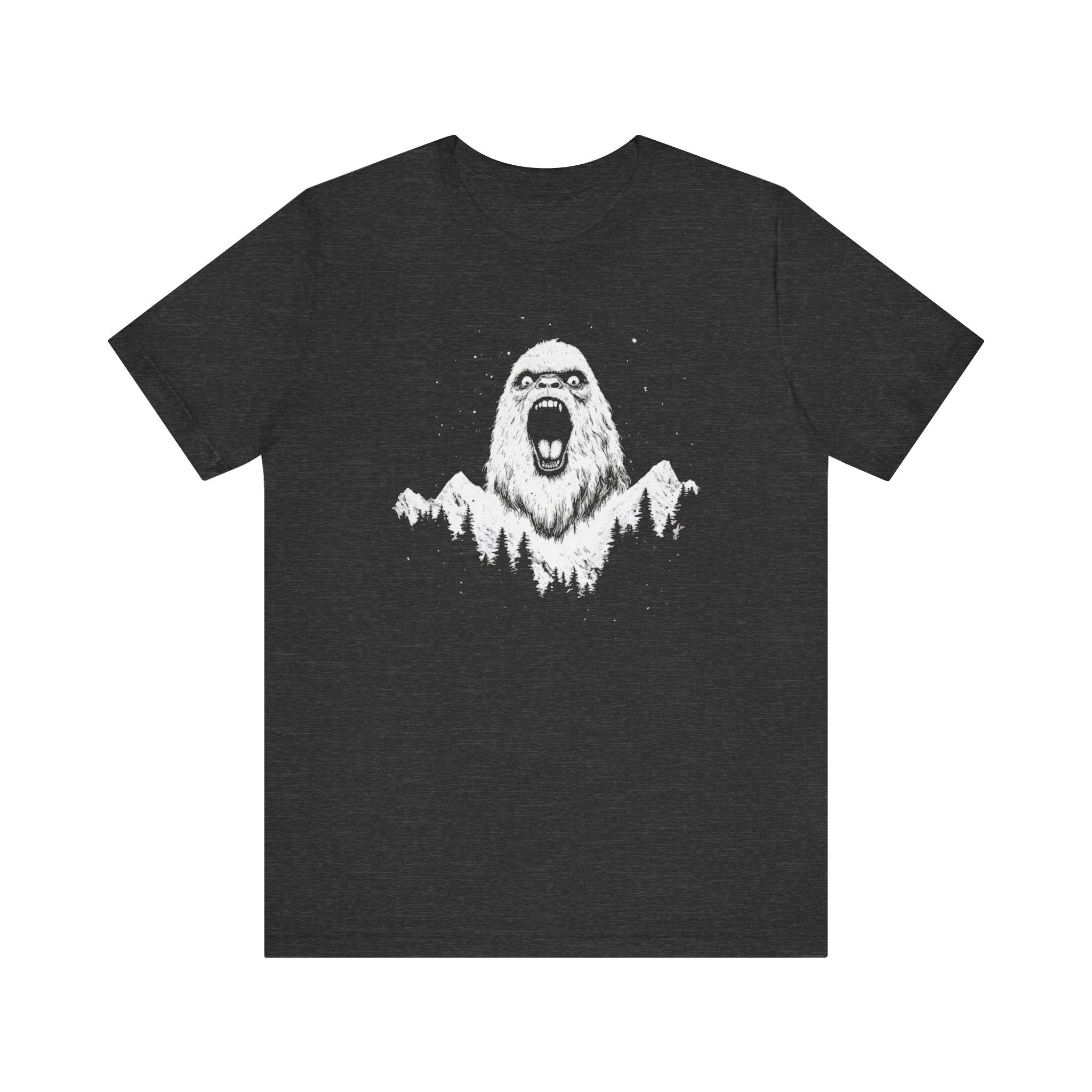 Bigfoot Mountain Roar T-Shirt Legendary Sasquatch Graphic Tee