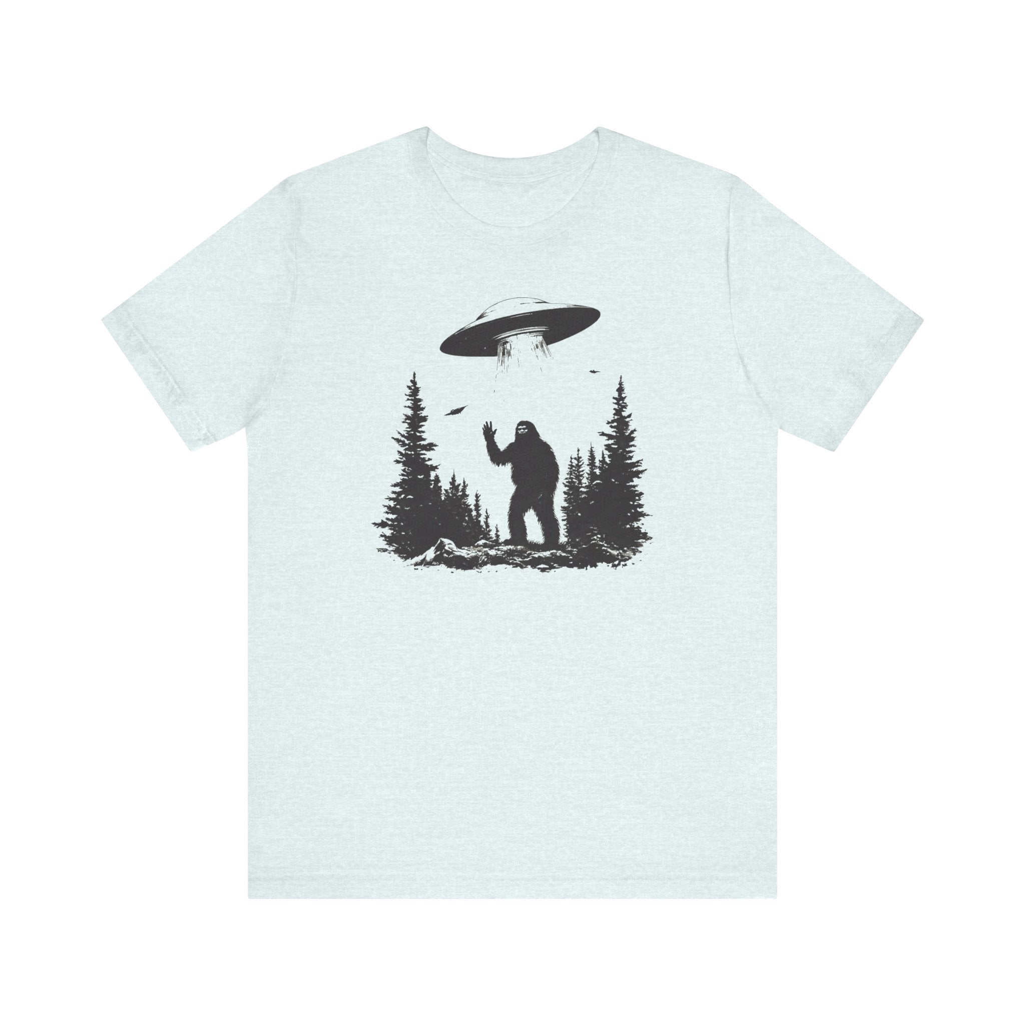 Bigfoot UFO Encounter T-Shirt Funny Alien Design