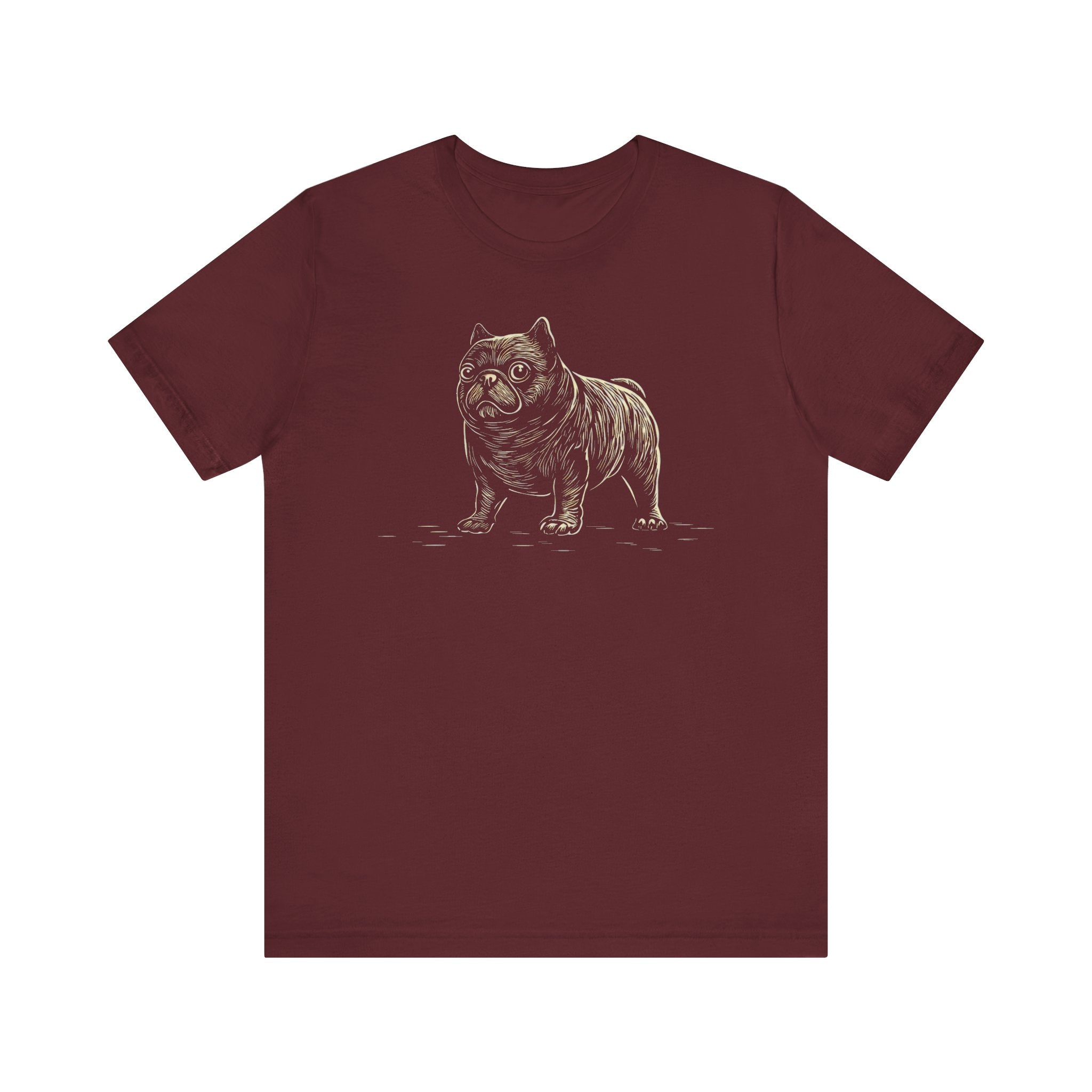 Adorable Bulldog Graphic T-Shirt