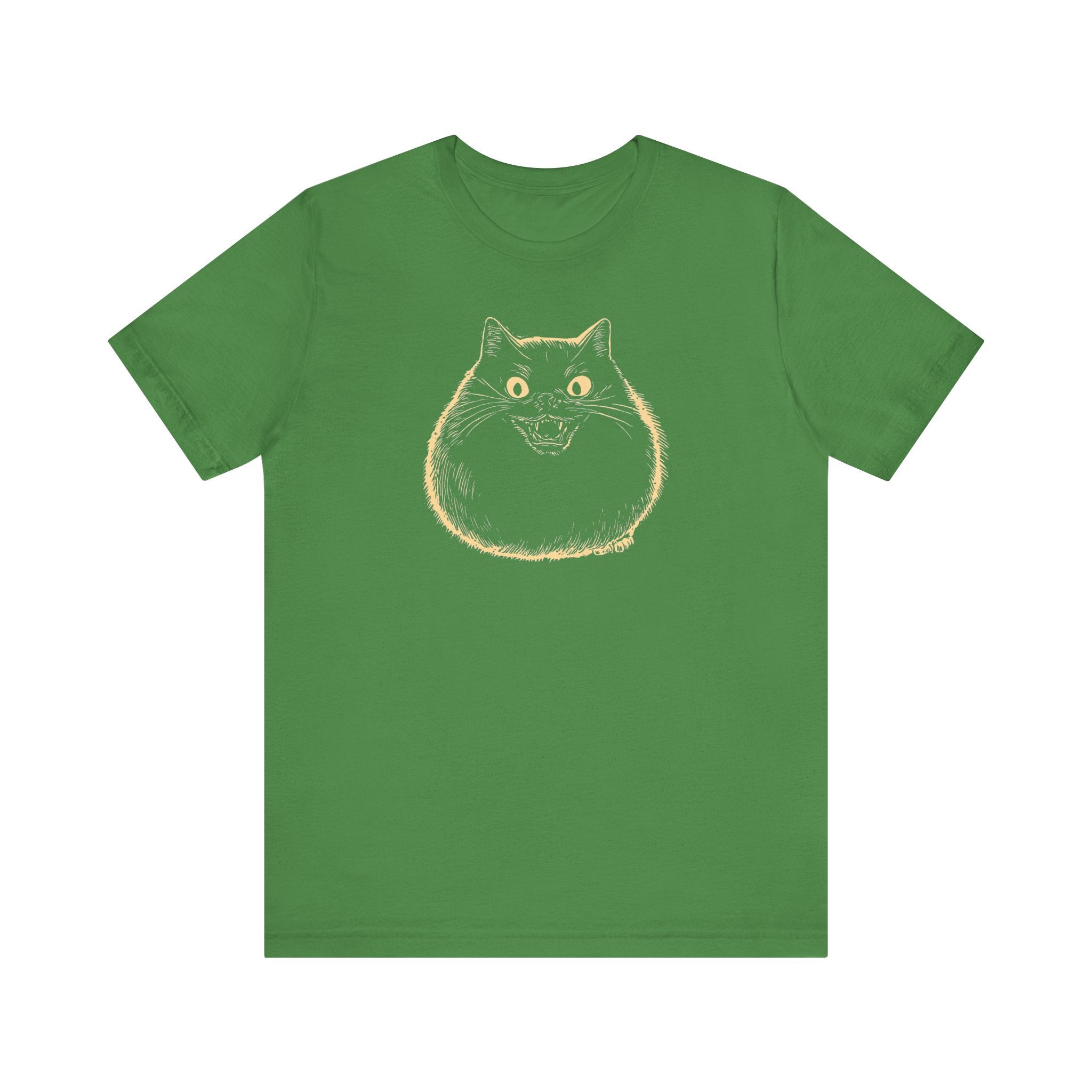 Spooky Black Cat Graphic T-Shirt