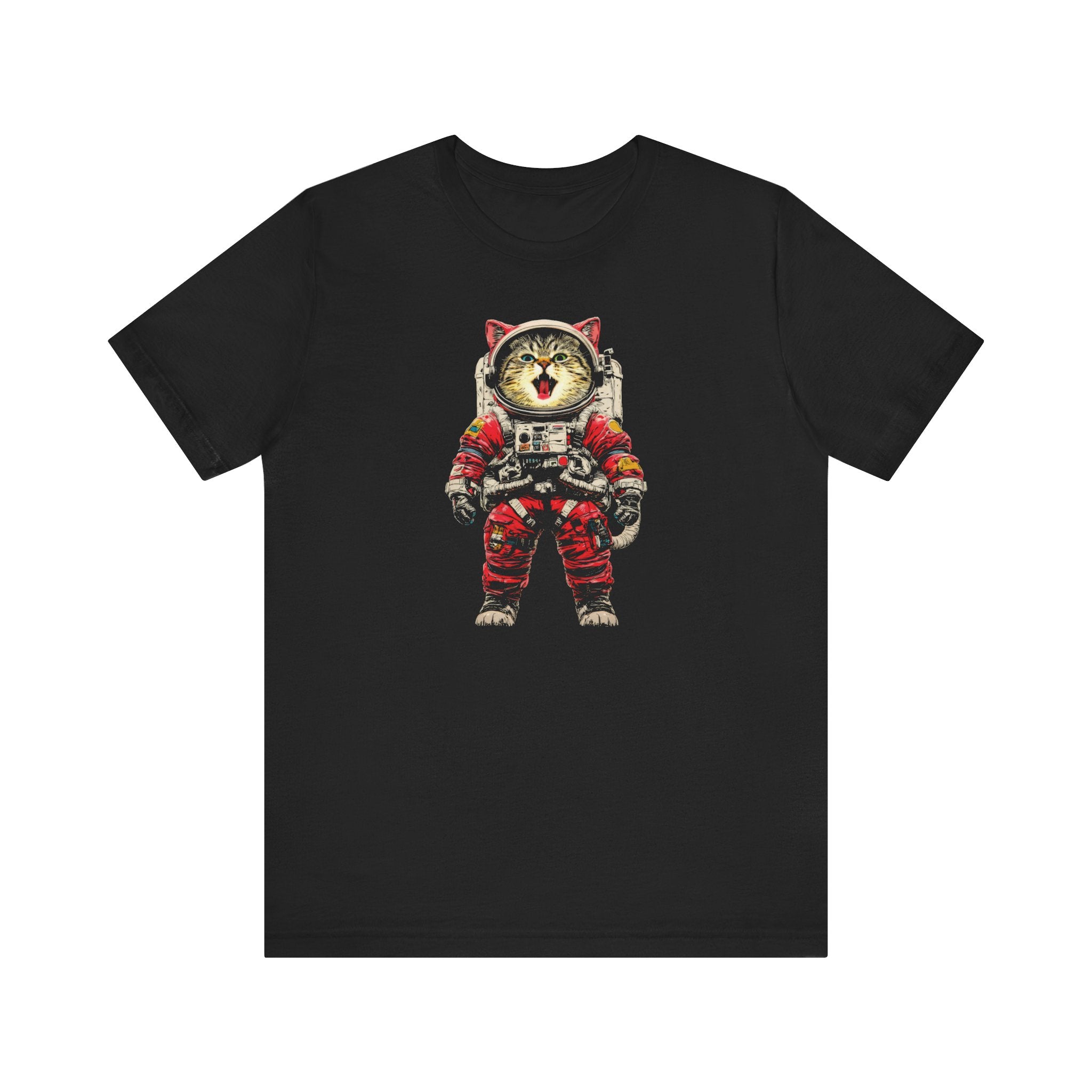 Astronaut Cat in Space Suit Graphic Tee