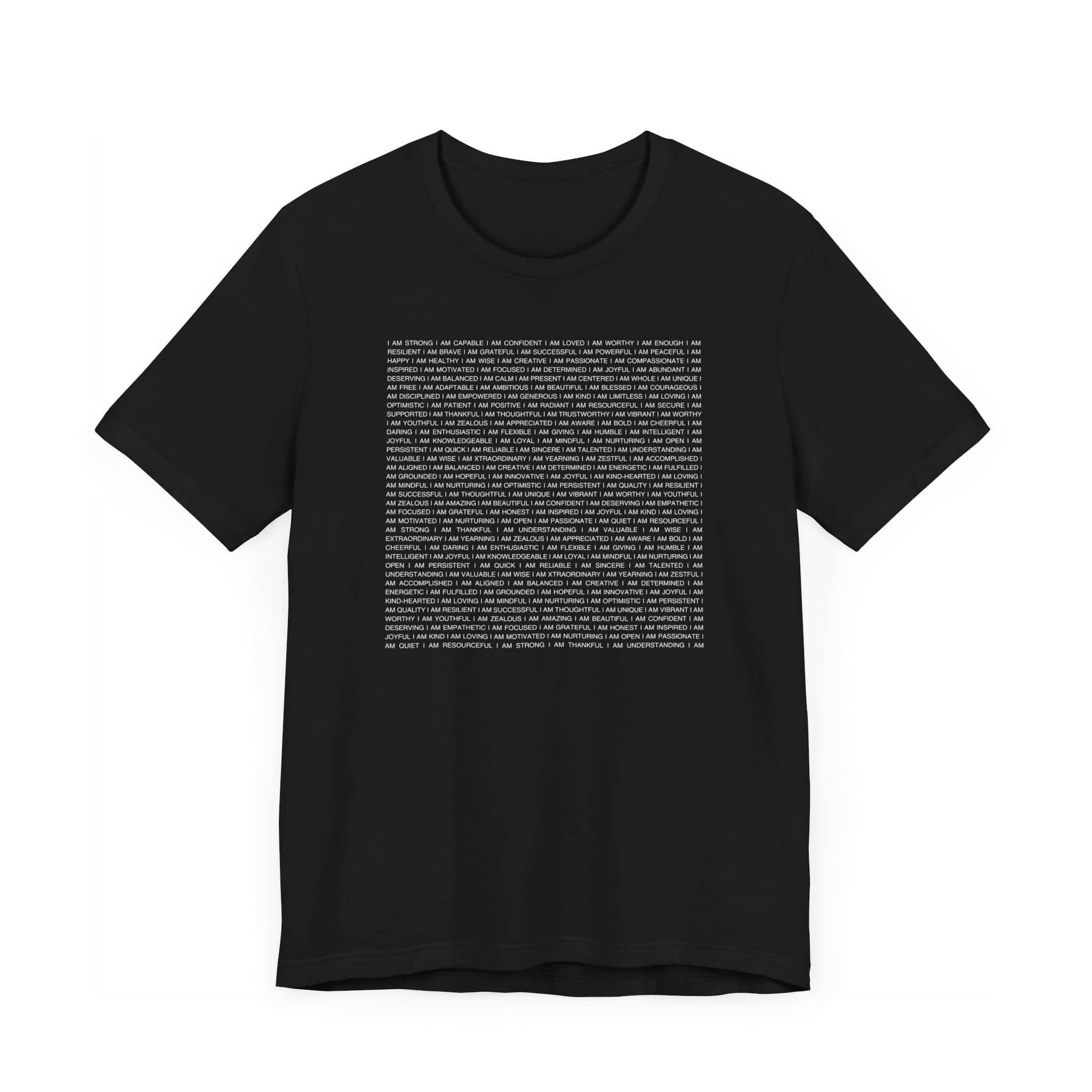 Positive Affirmations Typography T-Shirt