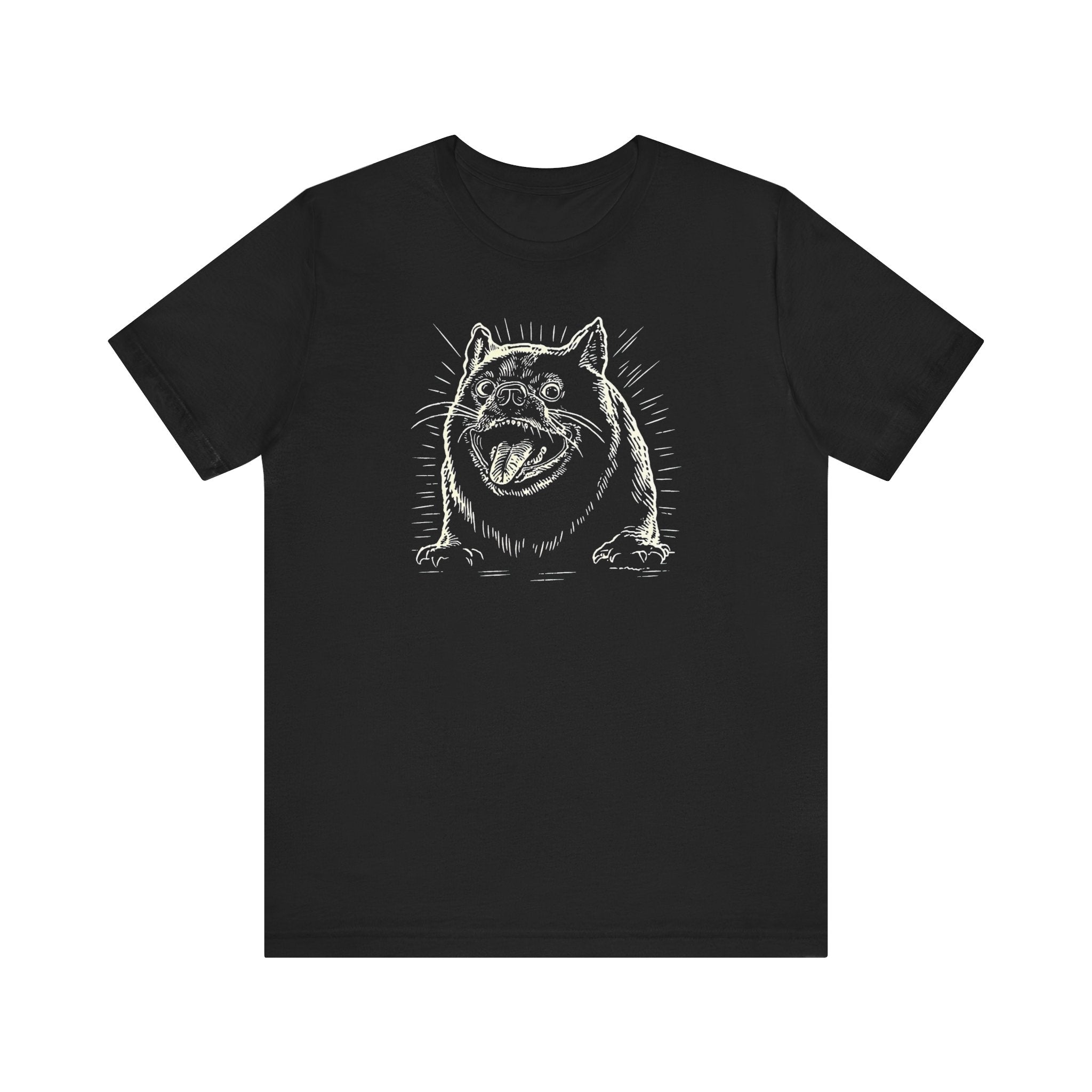 Excited Bulldog Graphic T-Shirt