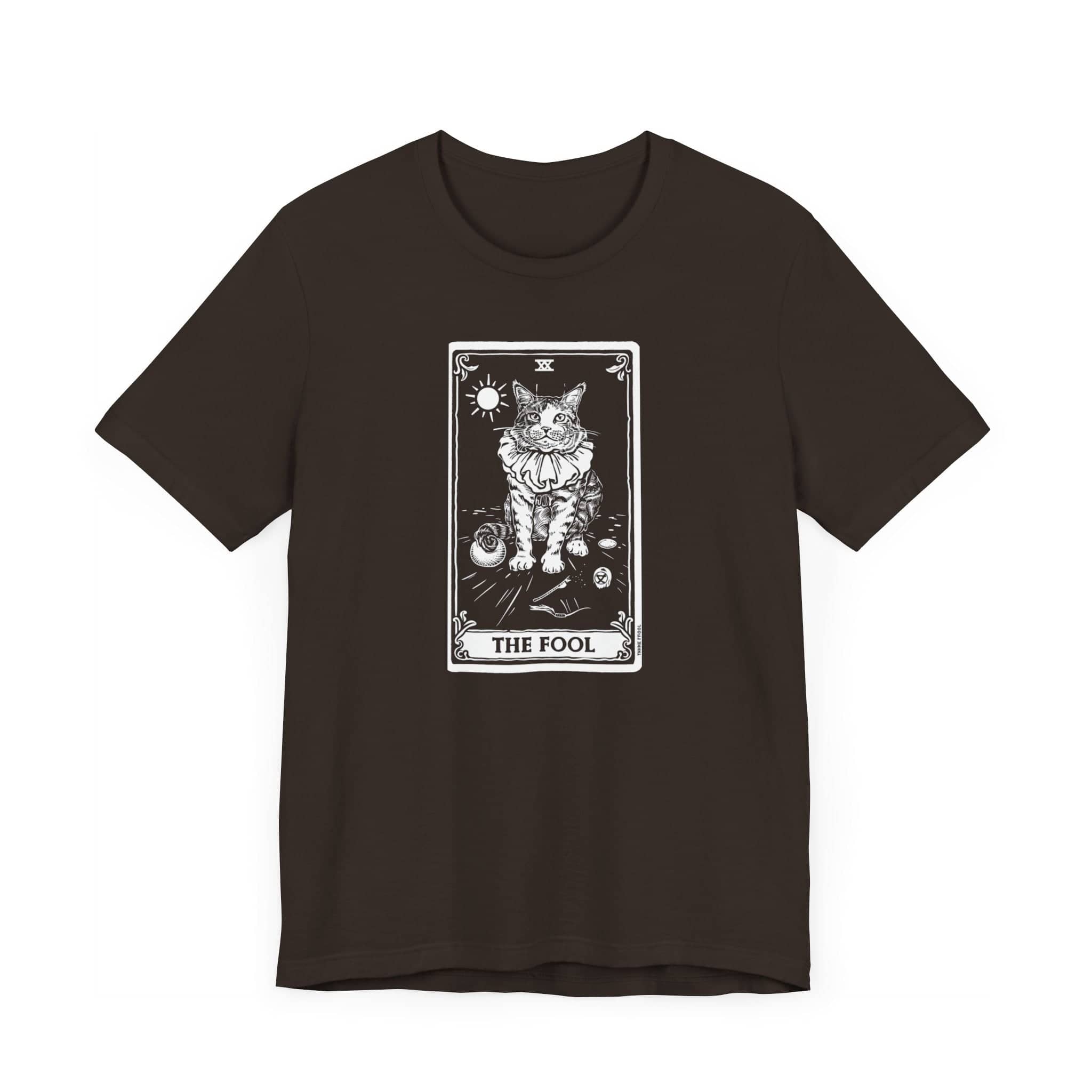 The Fool Tarot Cat T-Shirt