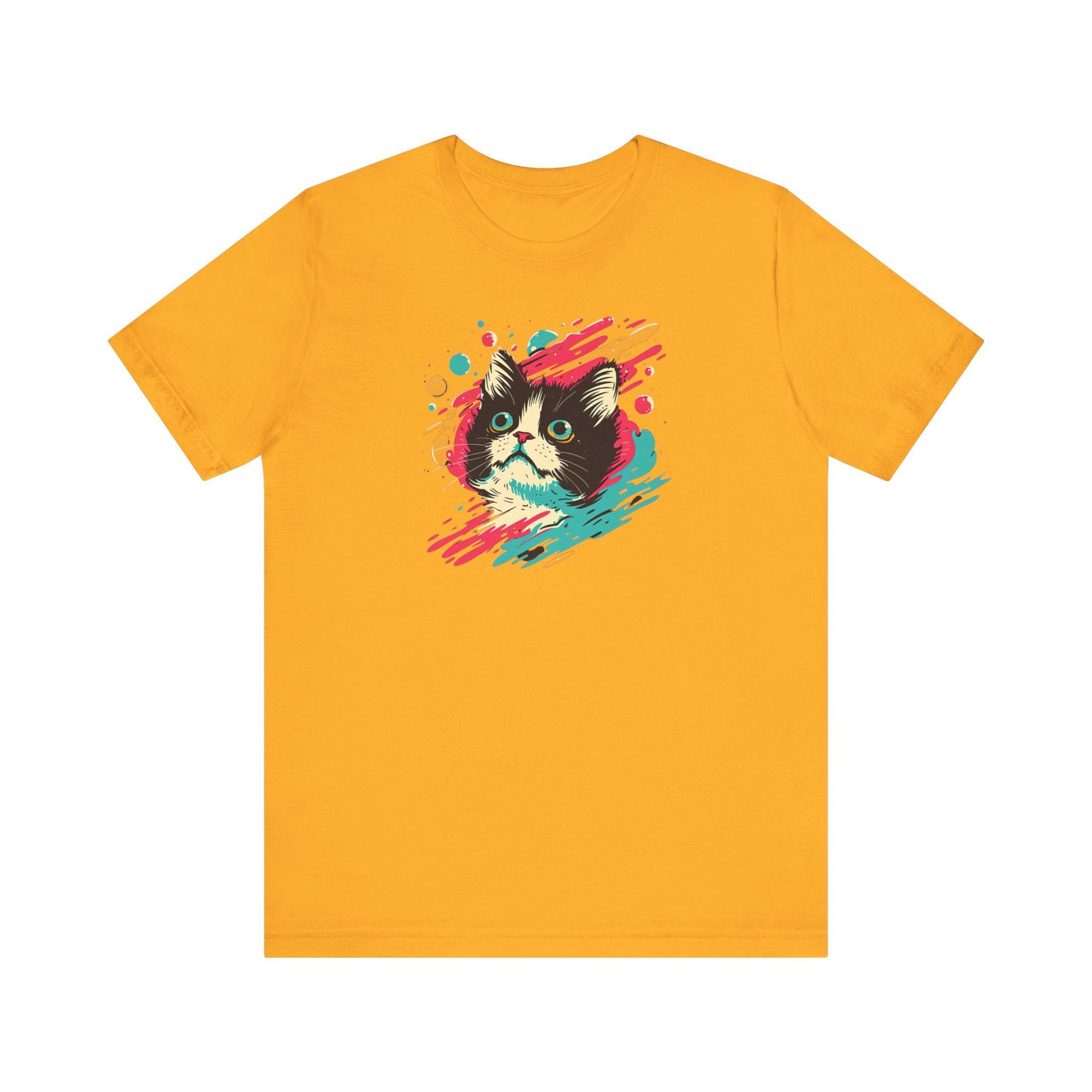 Psychedelic Cat Art T-Shirt