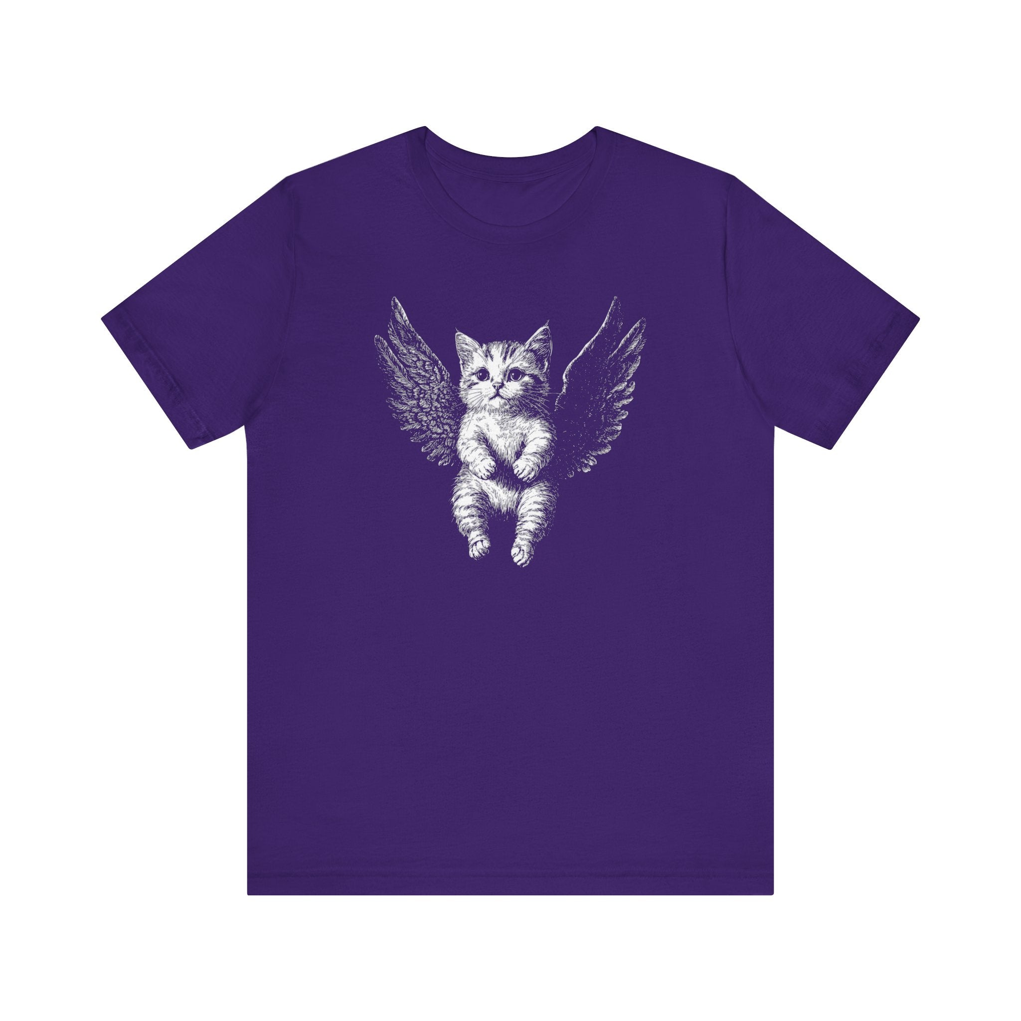 Angel Kitten with Wings Graphic T-Shirt