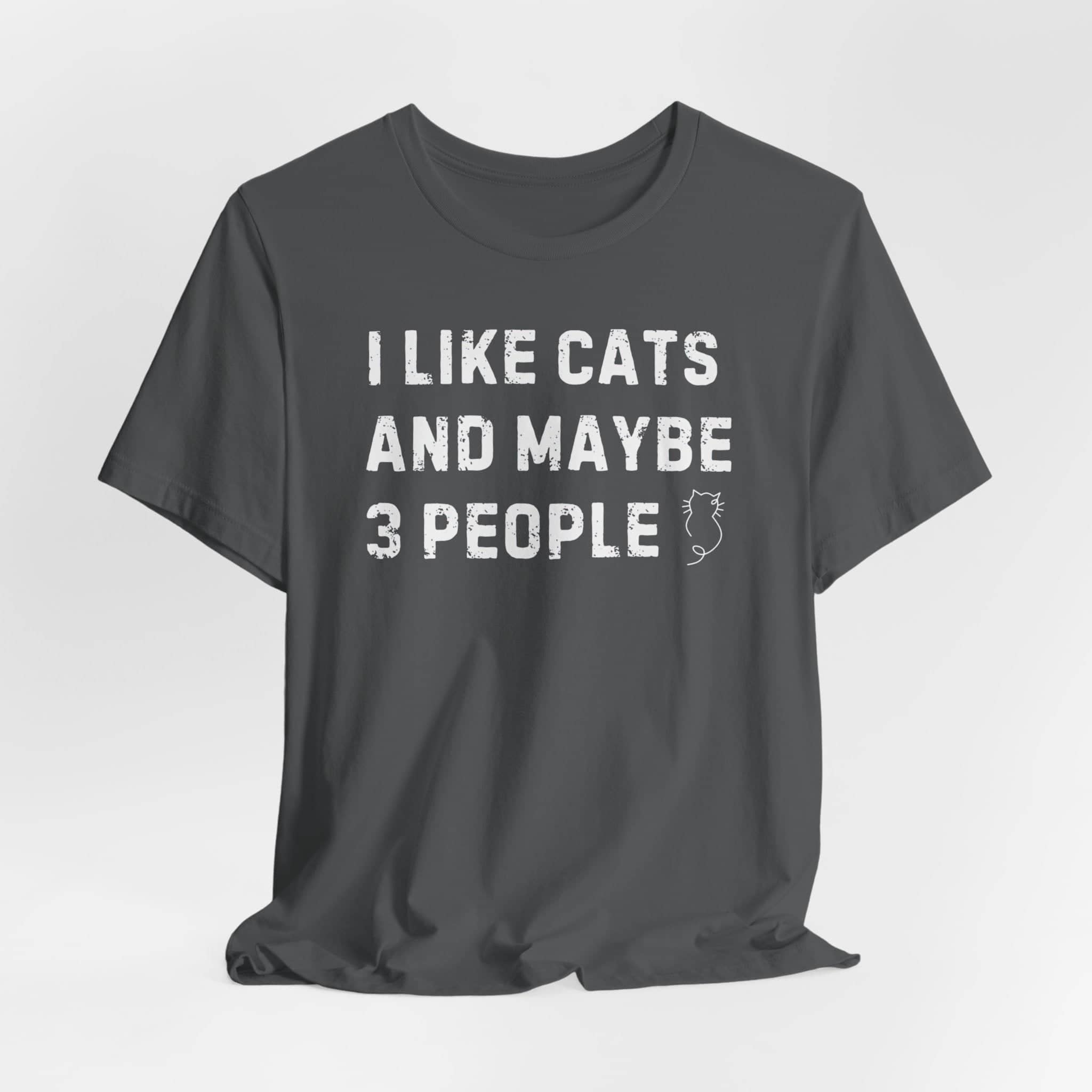 I Like Cats and Maybe 3 People T-Shirt