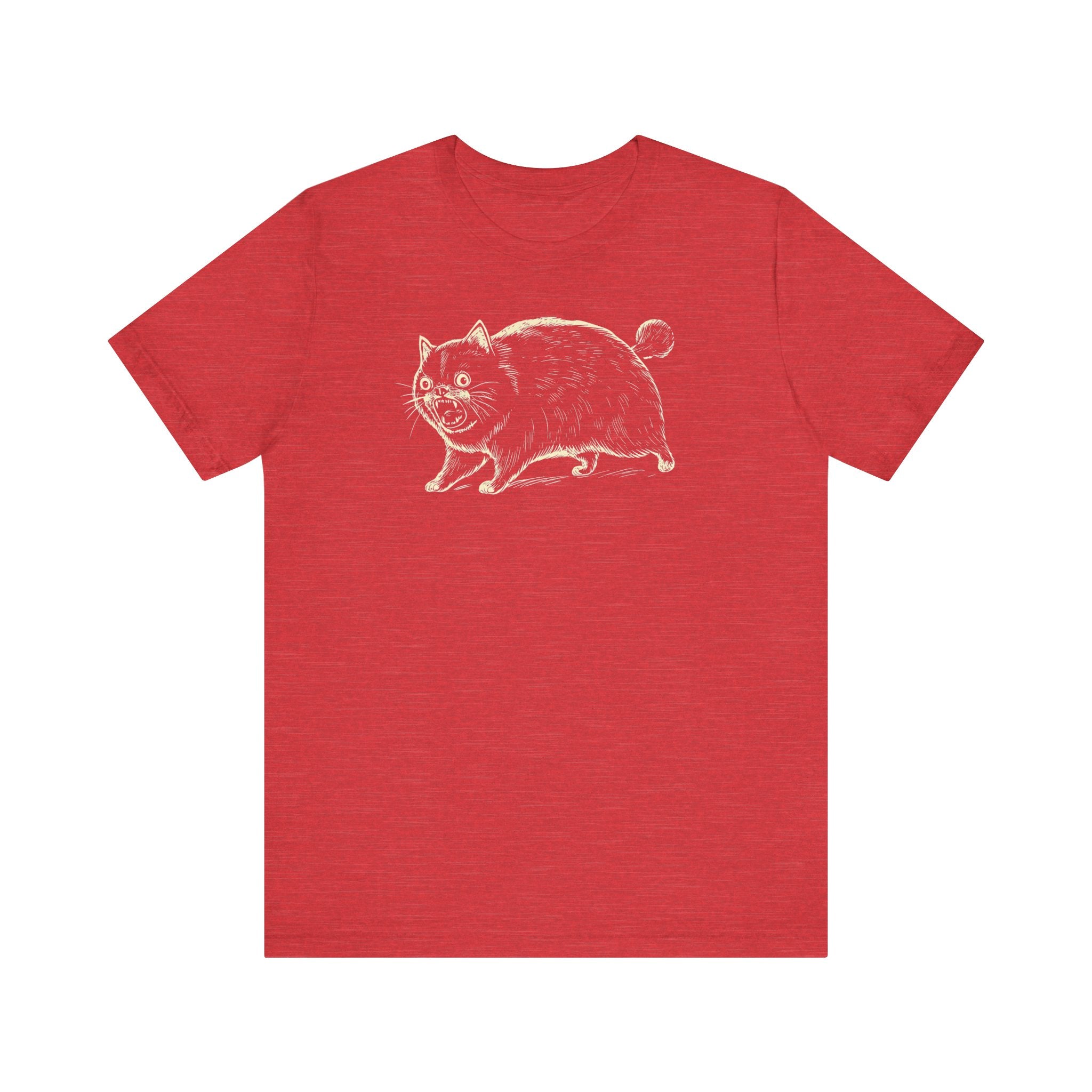 Yowling Chonky Cat T-Shirt Funny Graphic Cat Lover Tee