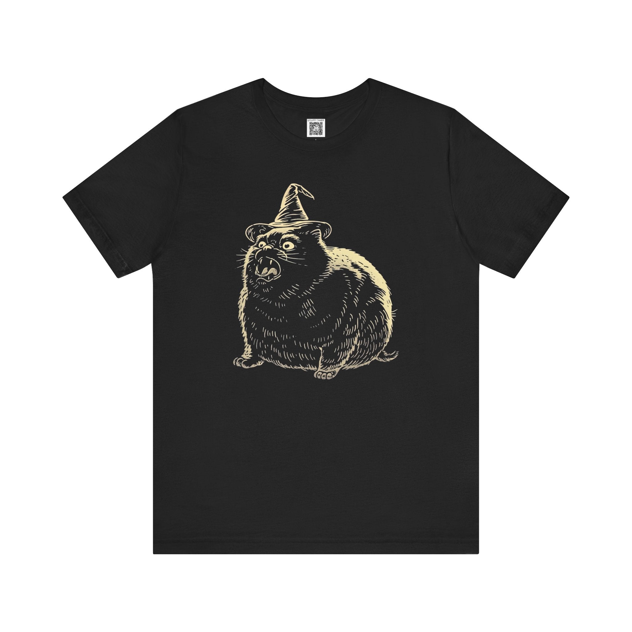 Angry Cat Vintage Style T-Shirt (Halloween Edition)