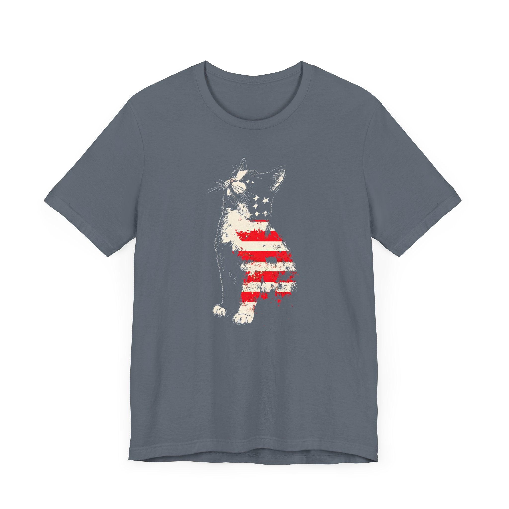 American Flag Cat T-Shirt