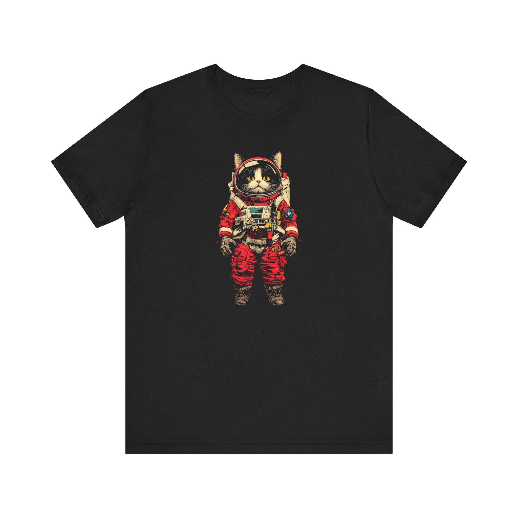 Fearless Space Cat Astronaut Graphic Tee