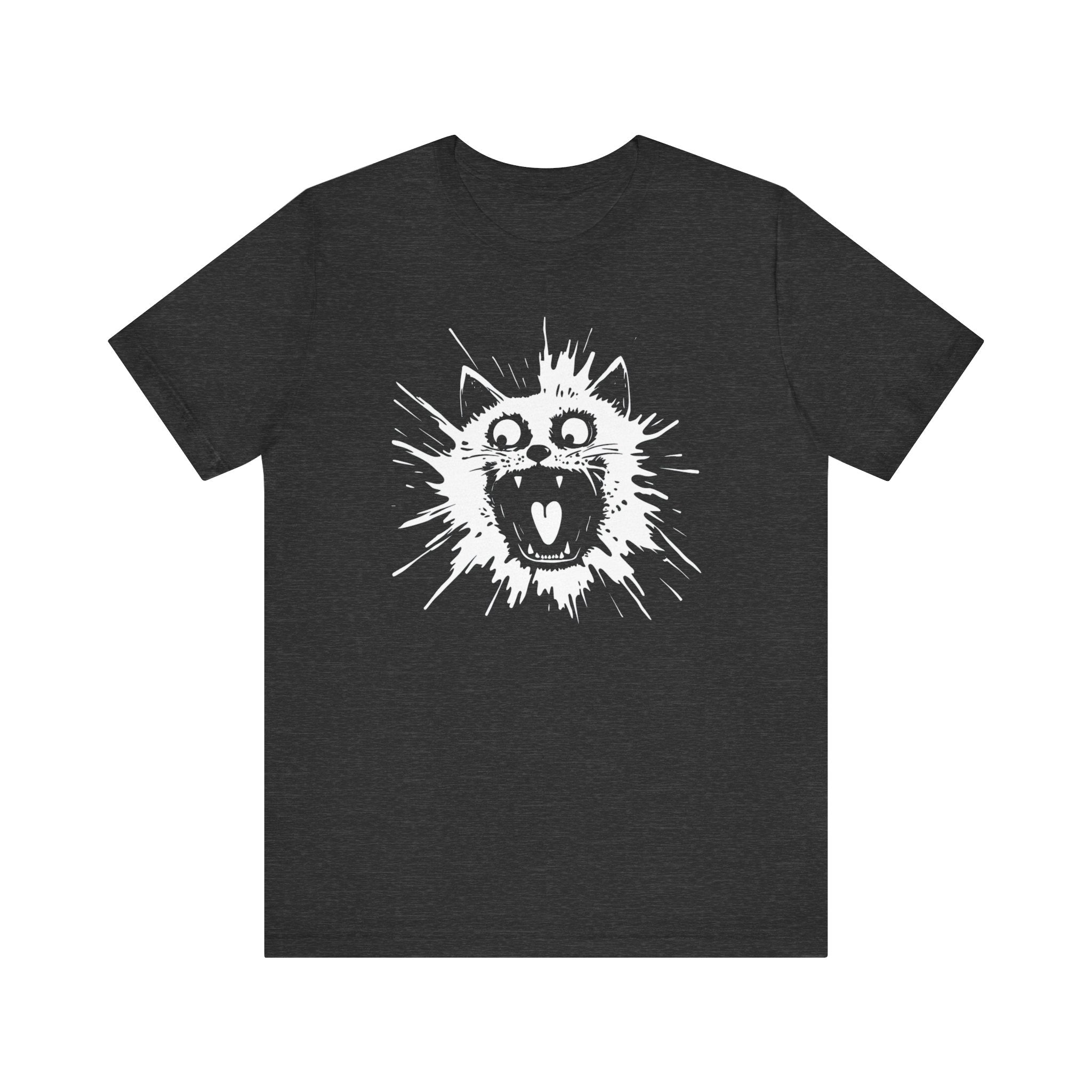 Yowling Cat Burst T-Shirt Funny Cat Lover Tee