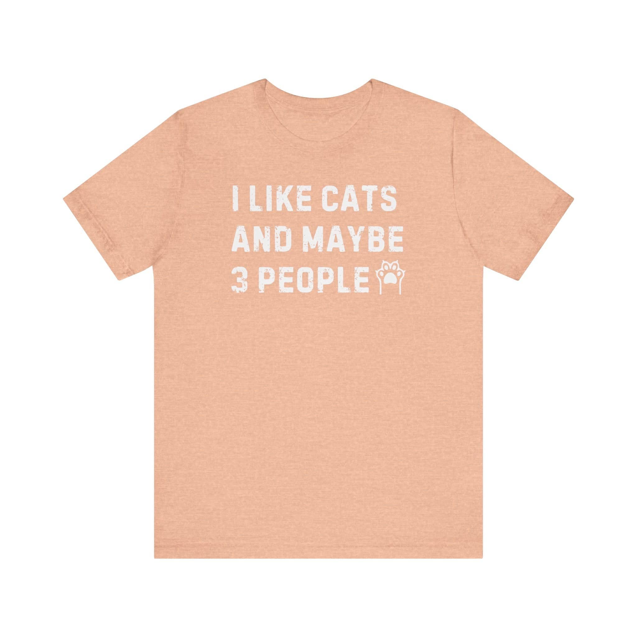 I Like Cats and Maybe 3 People T-Shirt