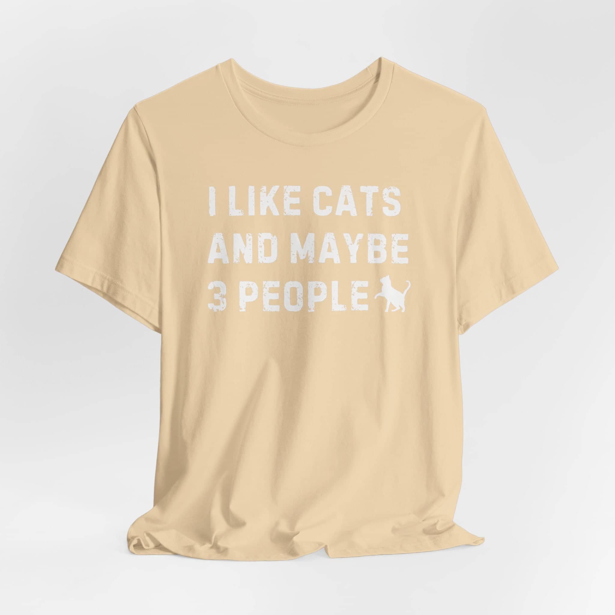 I Like Cats and Maybe 3 People T-Shirt