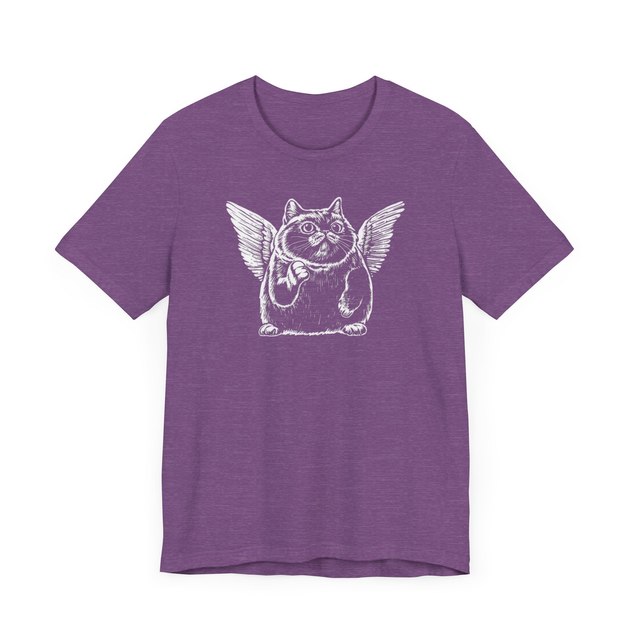 Flying Cat with Angel Wings Graphic T-Shirt